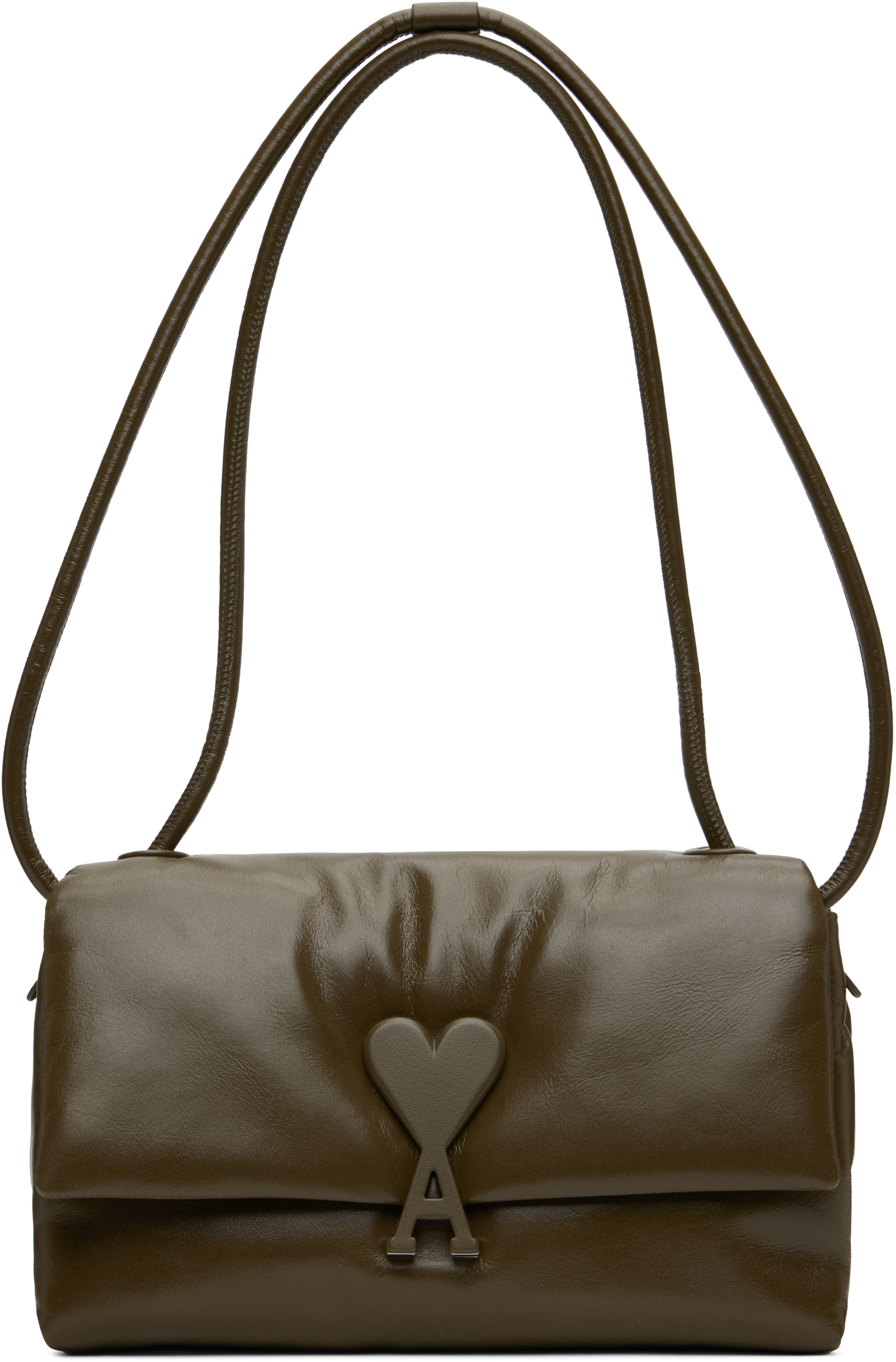 Khaki Leather Voulez-Vous Bag