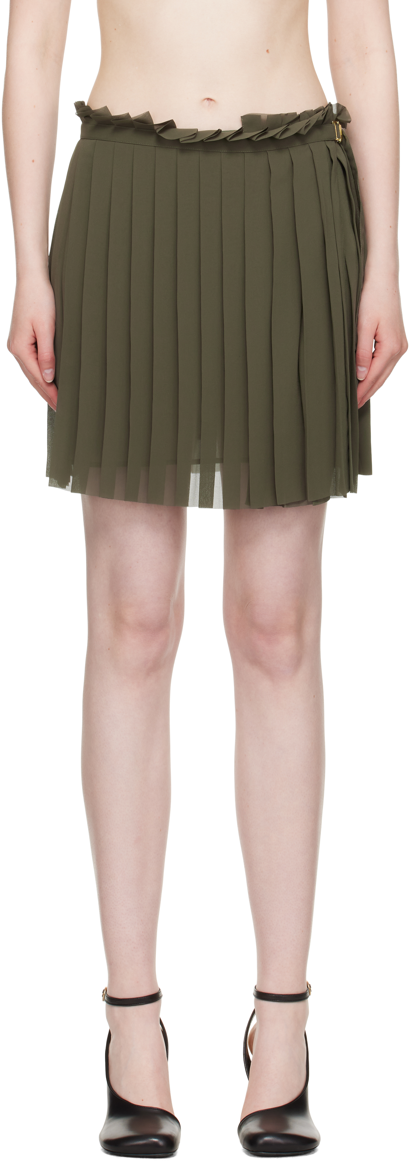 【送料&関税込】Ami Alexandre Mattiussi pleated Skirt Black Pleated Skirt Ami Alexandre Mattiussi - Vitkac AS