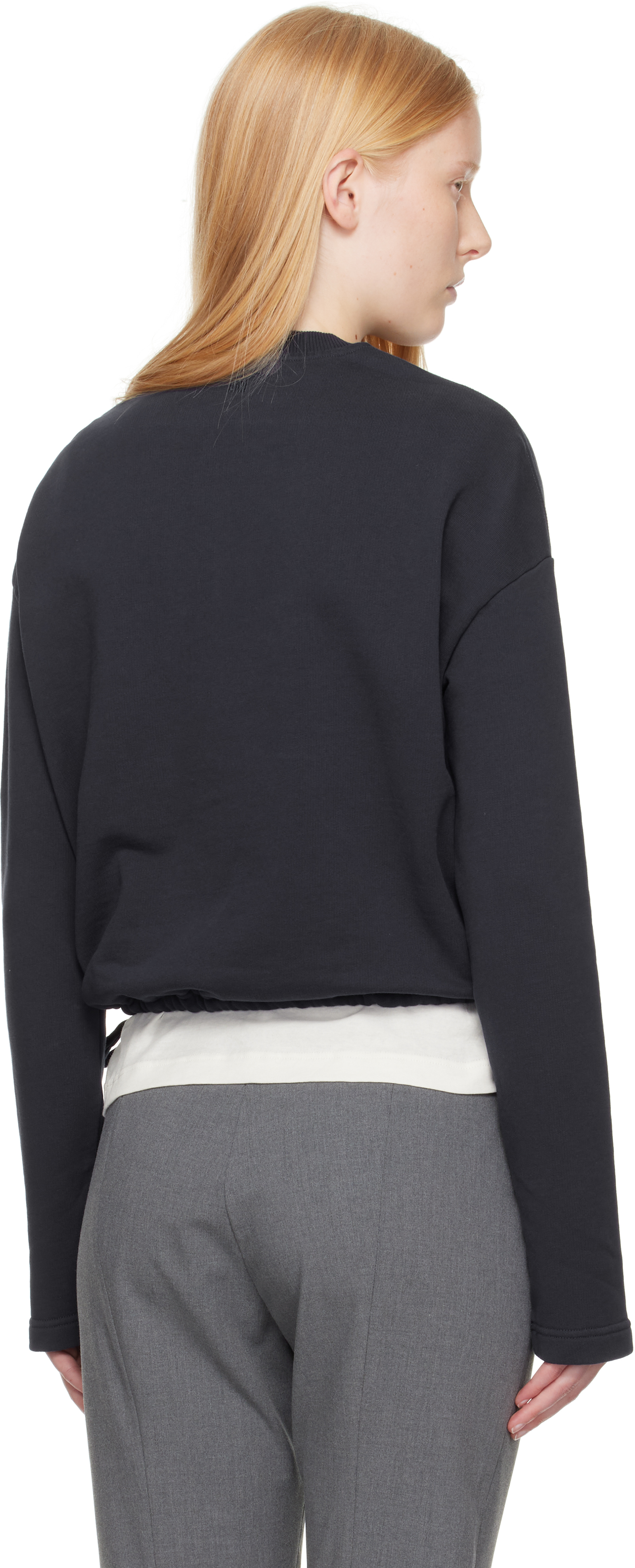 Ami Alexandre Mattiussi Navy Cotton Ami De Coeur Sweatshirt