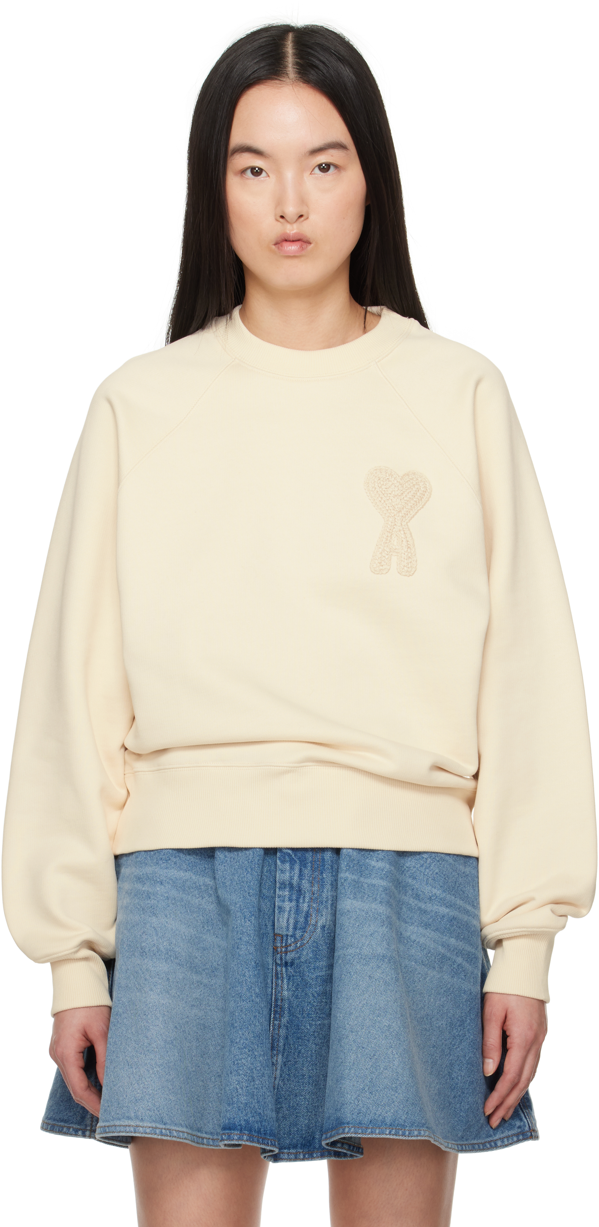 ☆送料関税込☆AMI PARIS AMI DE COEUR パッチ スウェット☆ Ami de Coeur パッチ スウェットシャツ 136 | AMI PARIS