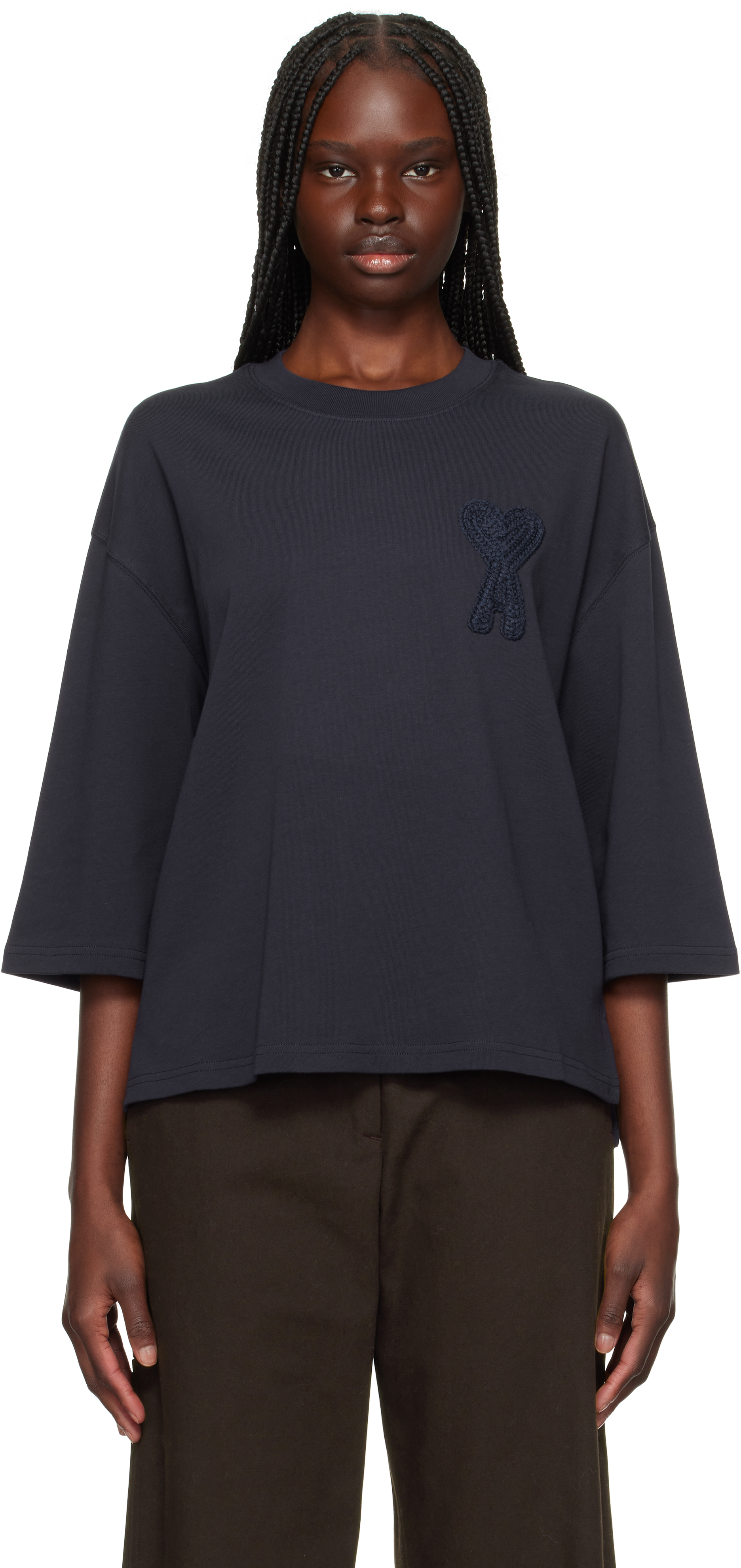 AMI Paris Ami De Coeur パーカー | パープル | FARFETCH JP