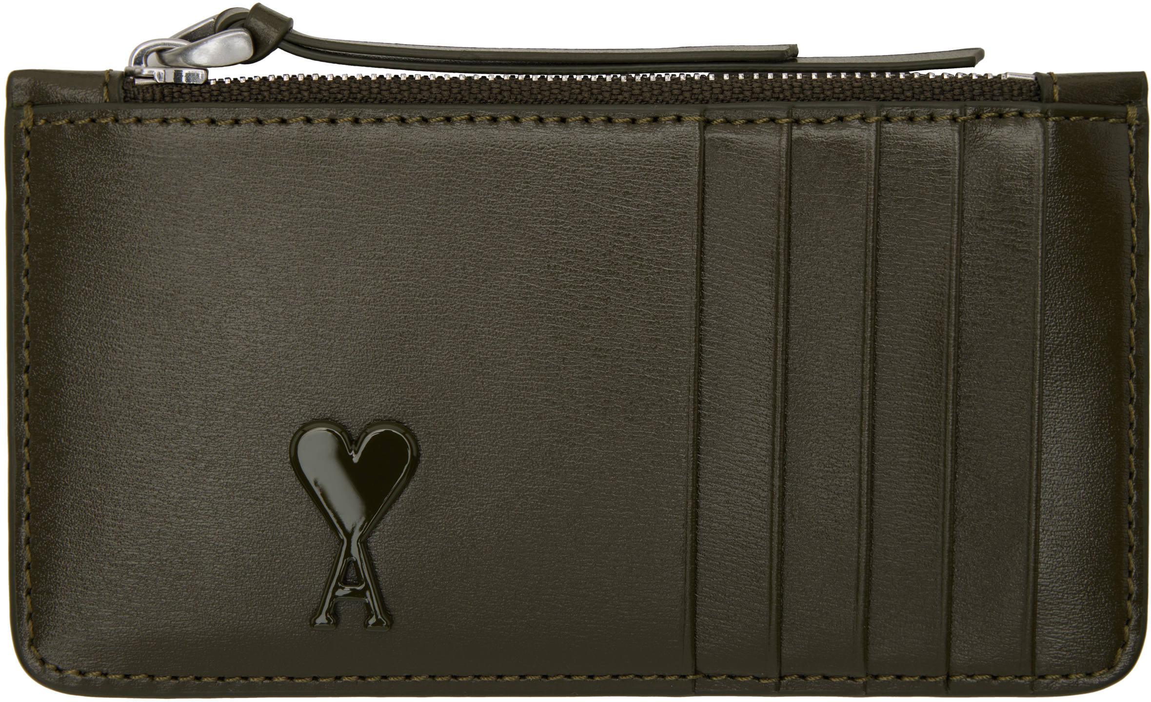 AMI Paris(アミパリス) レザー ロゴ入りカードケース カーキ 楽天市場】Ami Paris アミパリス AMI DE COEUR レザー カード