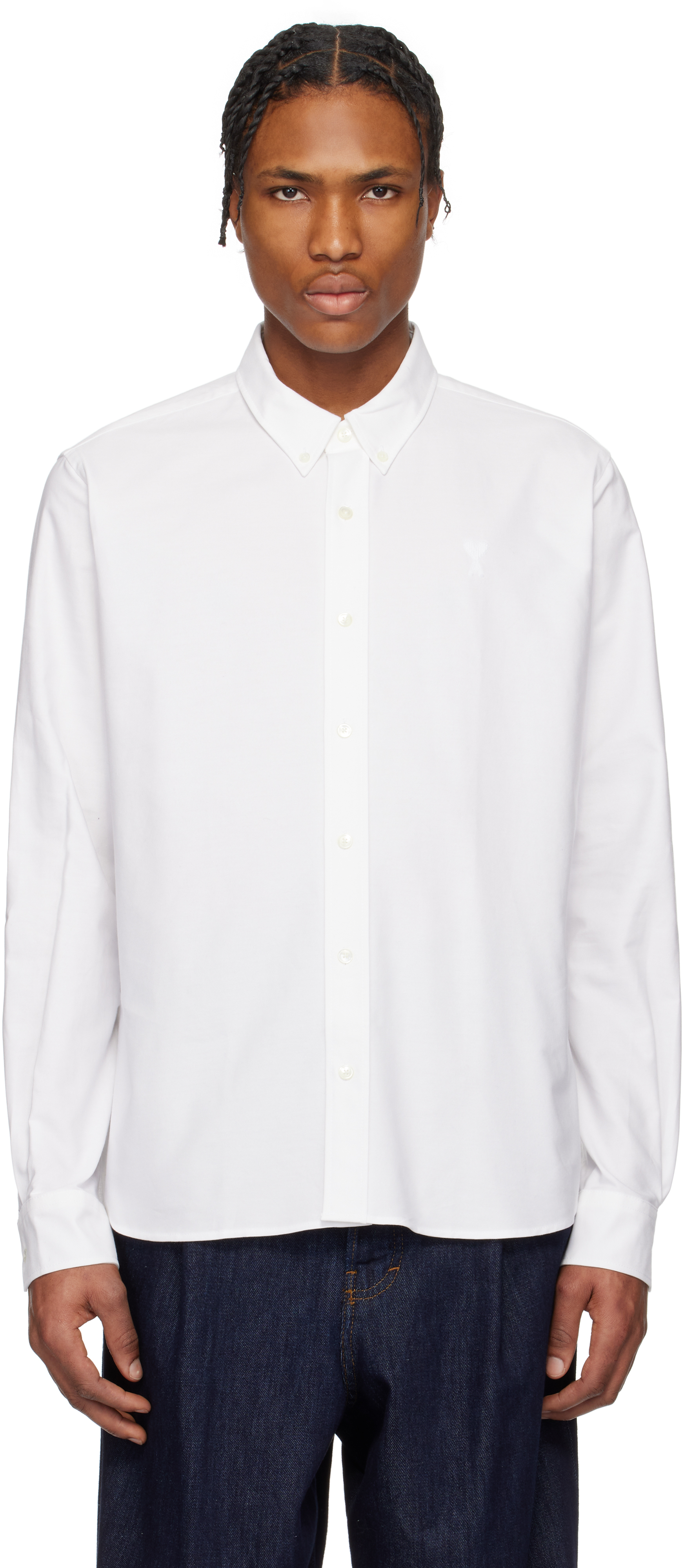 [AMI PARIS] Button-Down Ami de Coeur Shirt★送料・関税込み★ AMI Paris BUTTON-DOWN AMI DE COEUR SHIRT | REVERSIBLE