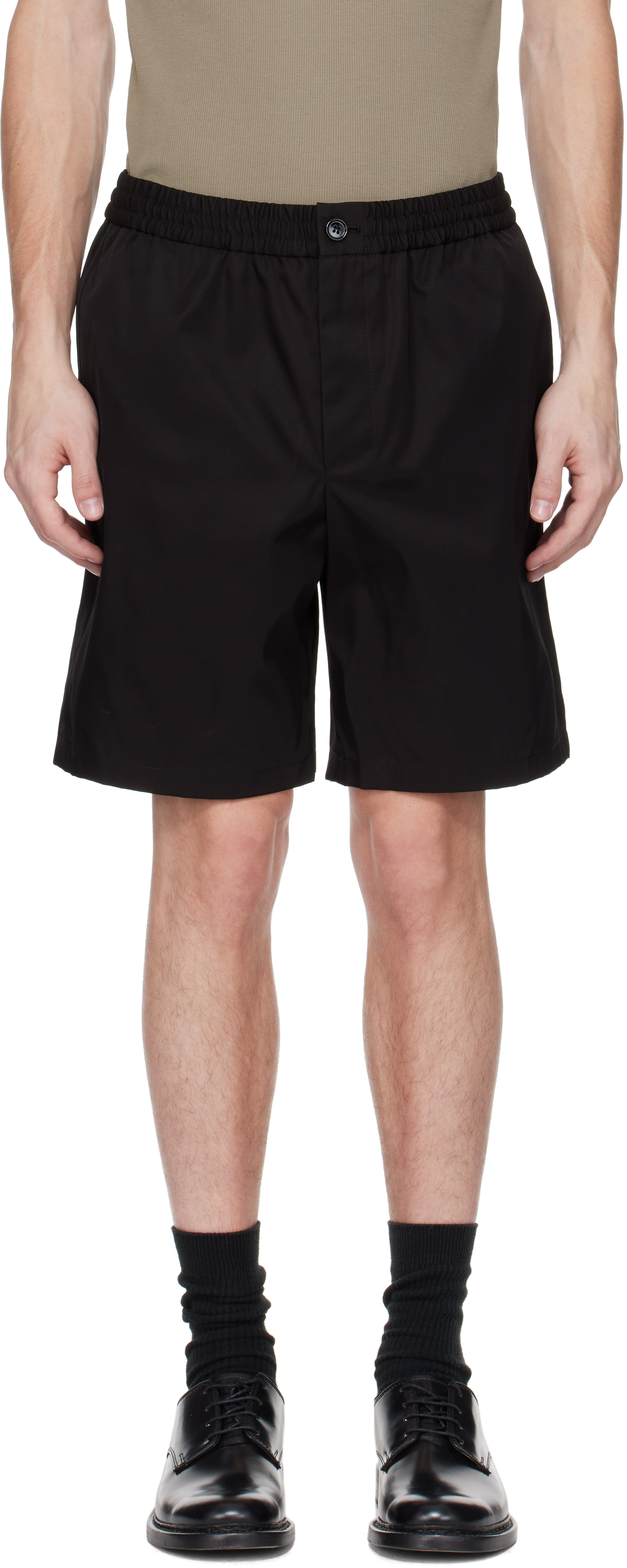 Black Twill Shorts