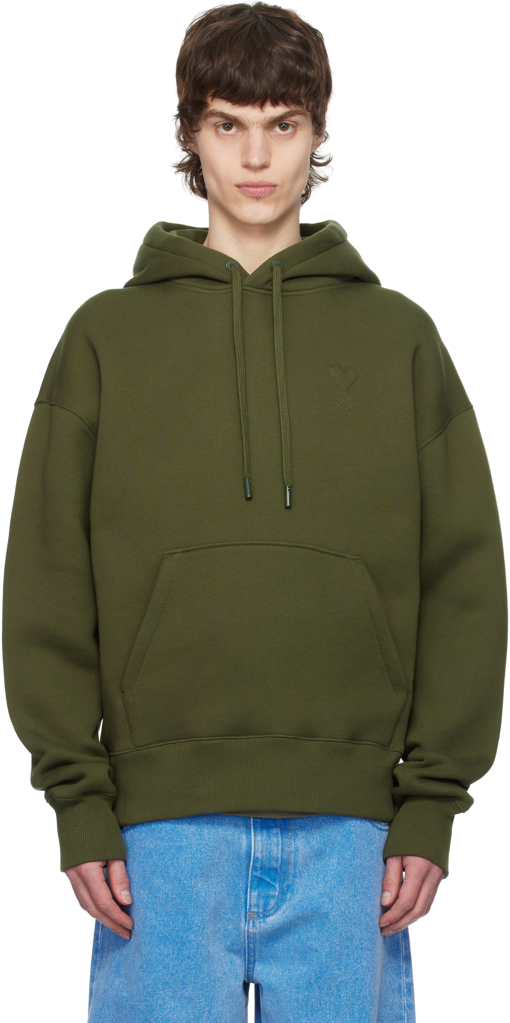 Green Cotton Ami de Coeur Hoodie