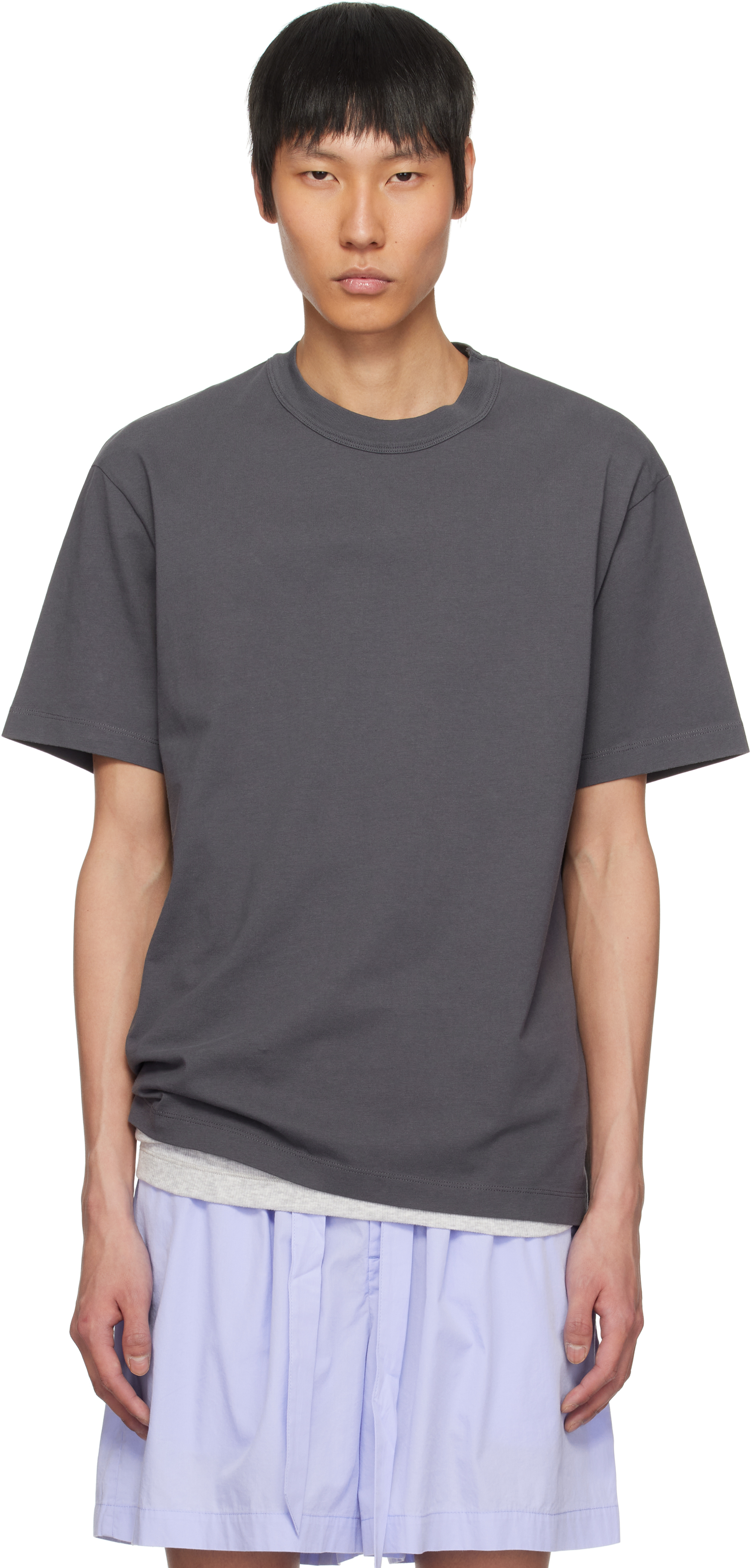 【関税込み】Tekla グレー Sleeping Tシャツ Tekla: グレー Sleeping Tシャツ | SSENSE 日本