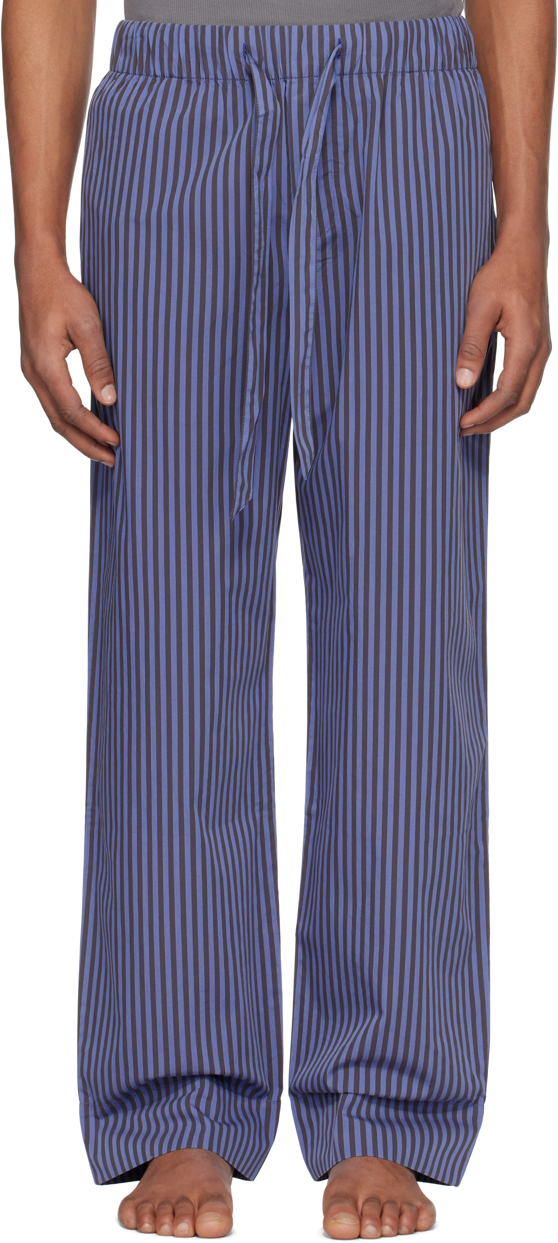 Blue 
Brown Poplin Pyjama Pants