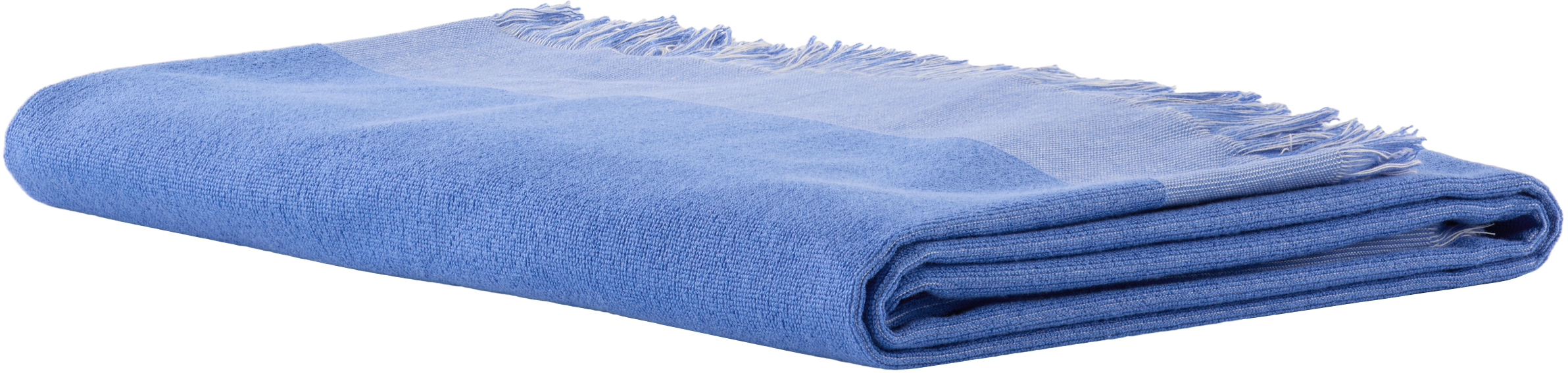 Tekla Blue Striped Beach Towel In Blue