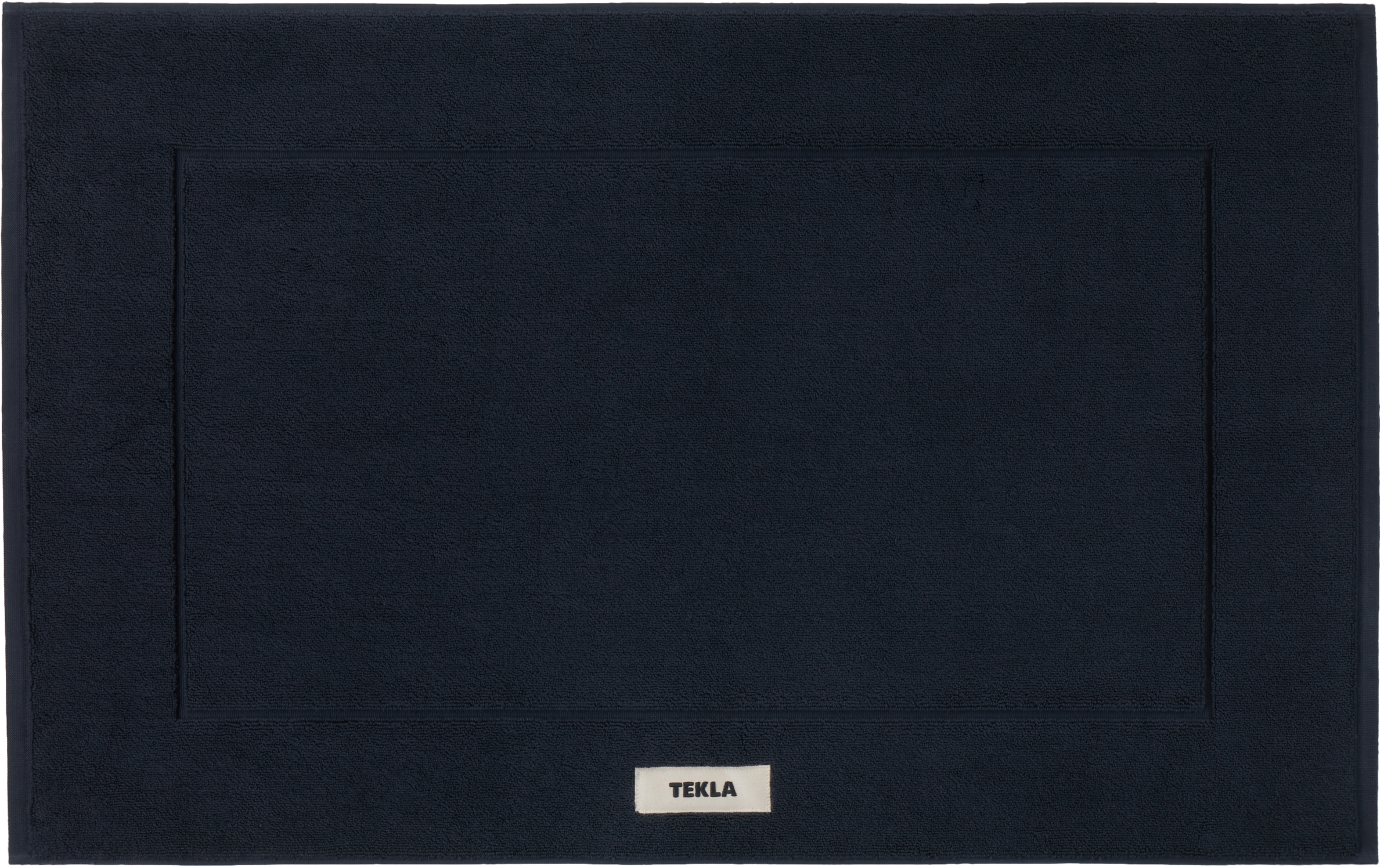 Tekla Ssense Exclusive Navy Terry Large Bath Mat In Navy