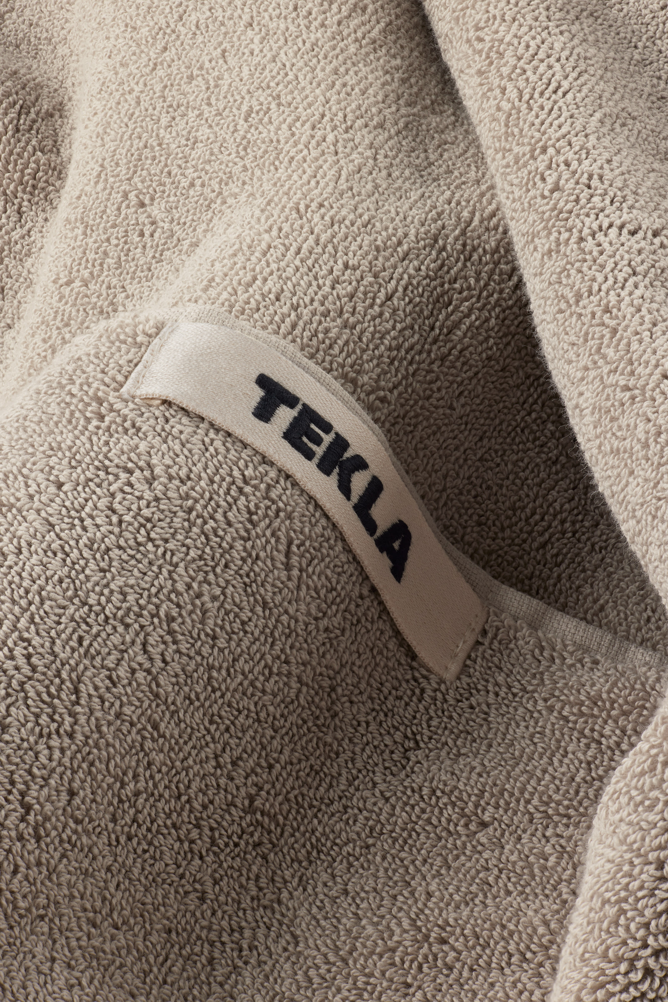 Tekla Ssense Exclusive Gray Terry Heavyweight Bath Towel In Stone