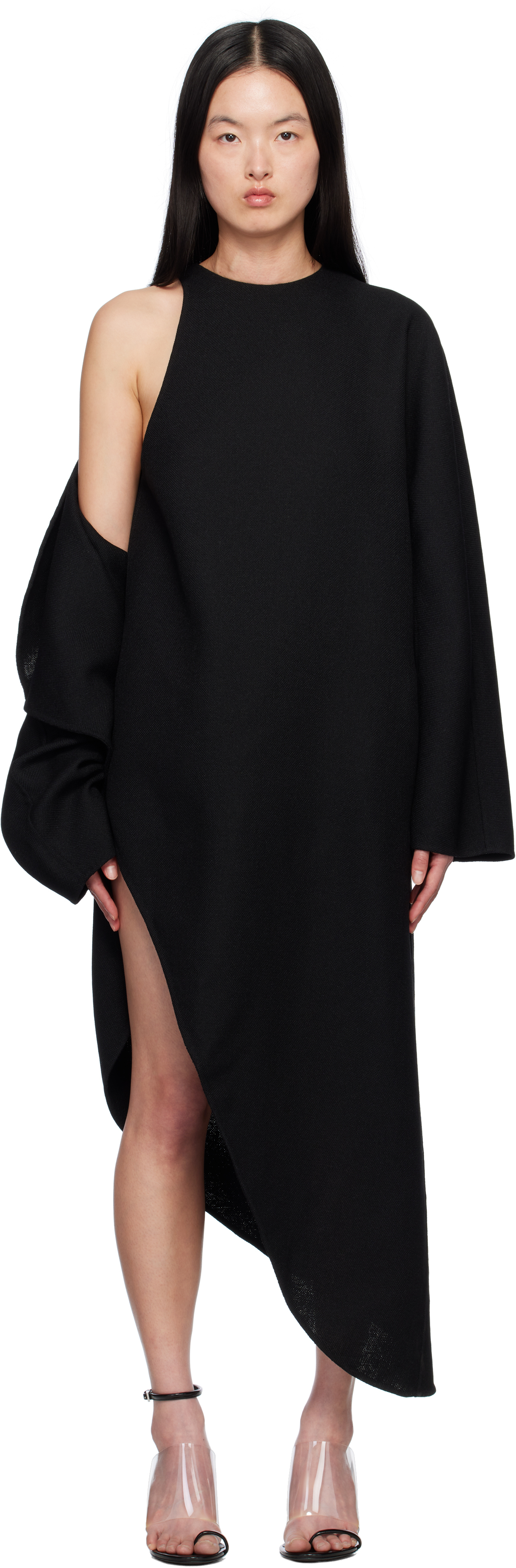SALE【Alaia】Vネック ミディ ポプリン ドレス 49780354av_999_f.jpg?impolicy=