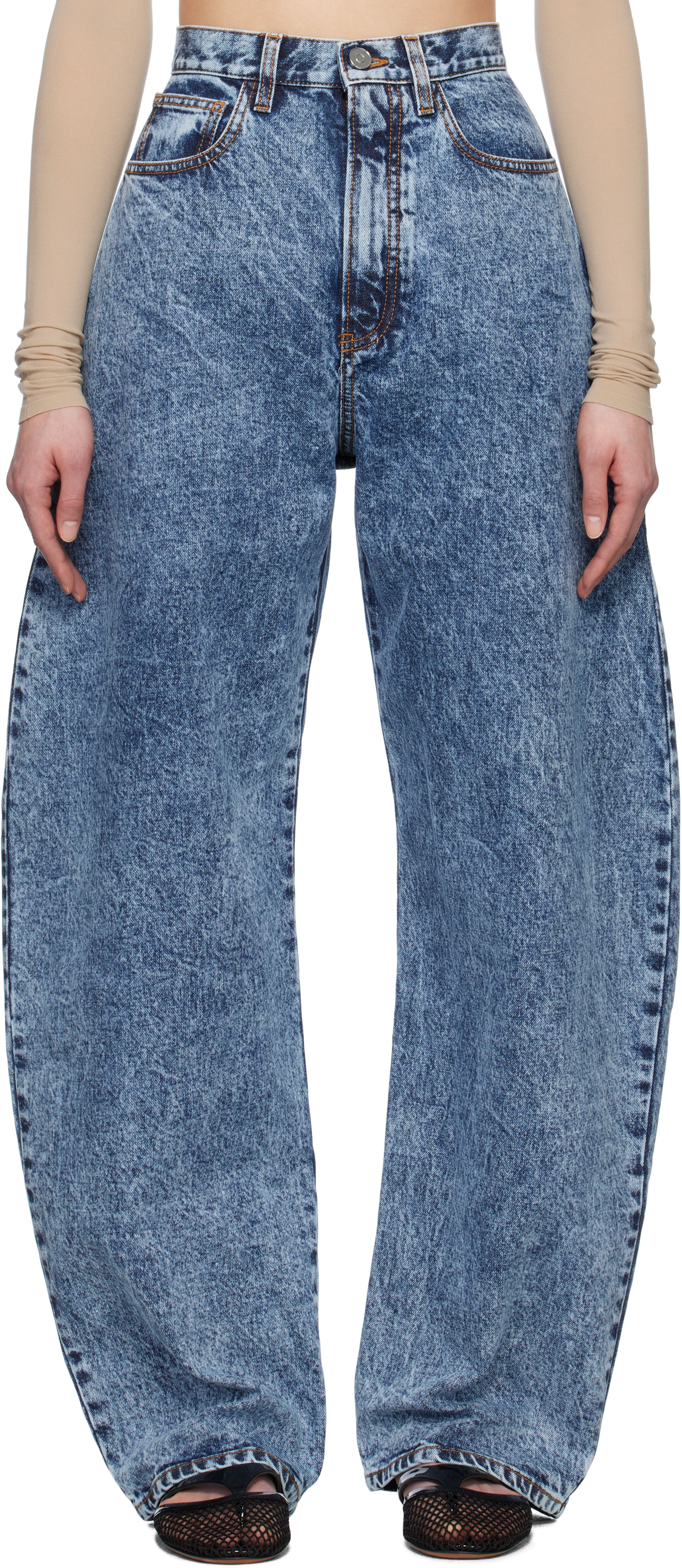 Blue Round Jeans