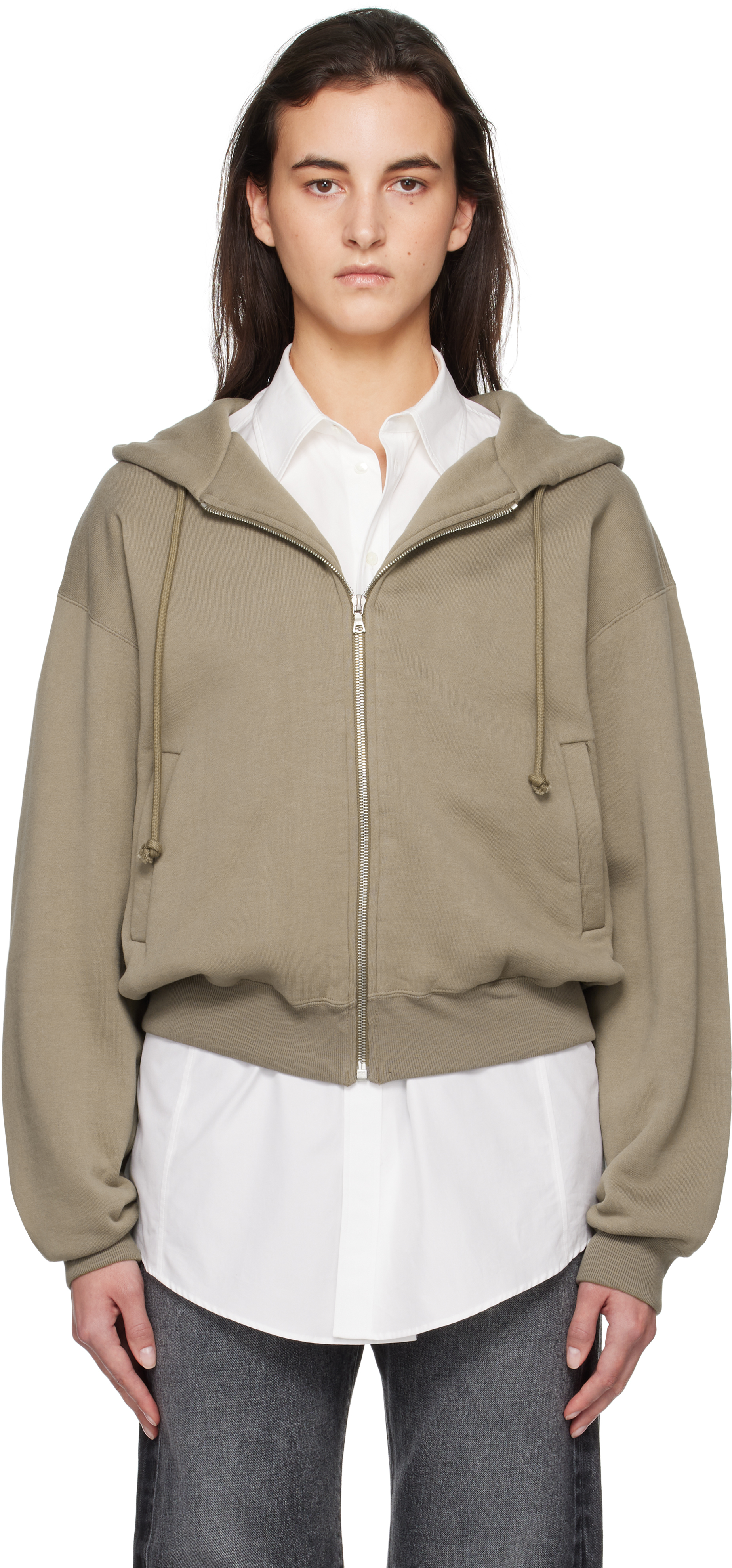 Taupe Smooth Soft Sweat Hoodie