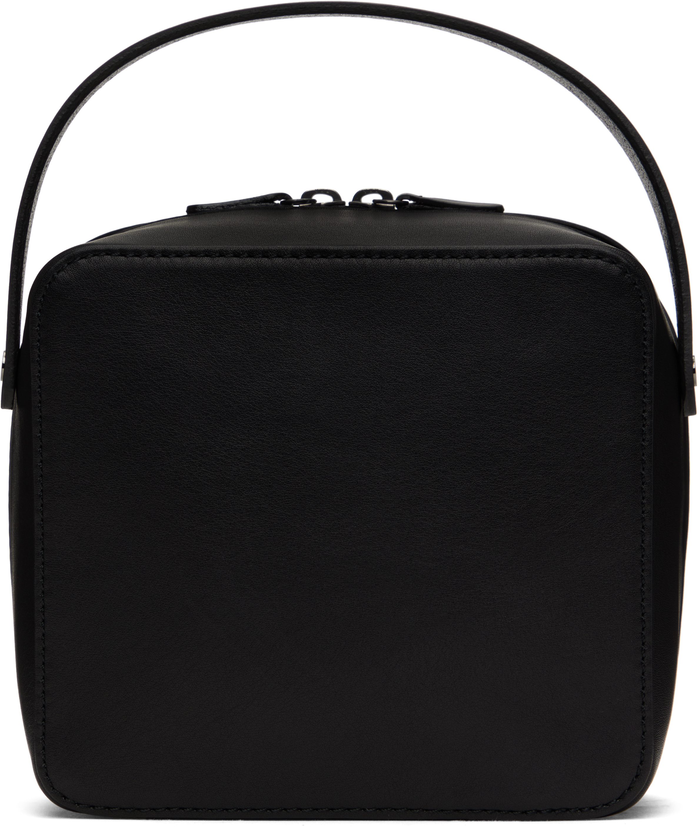 Black Small Leather Travel Bag