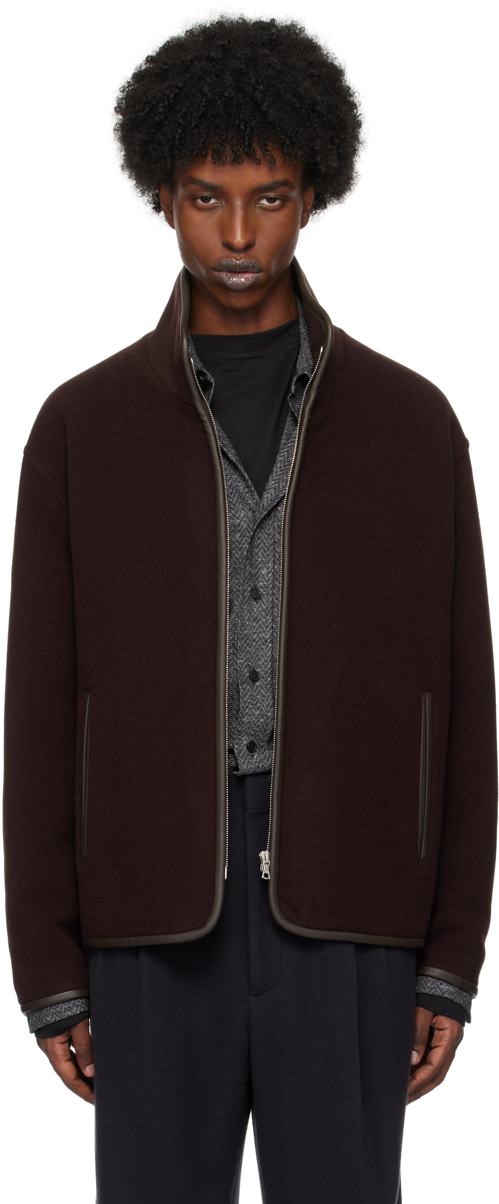 AURALEE Women's Tense Wool Double Cloth Jacket Tailored