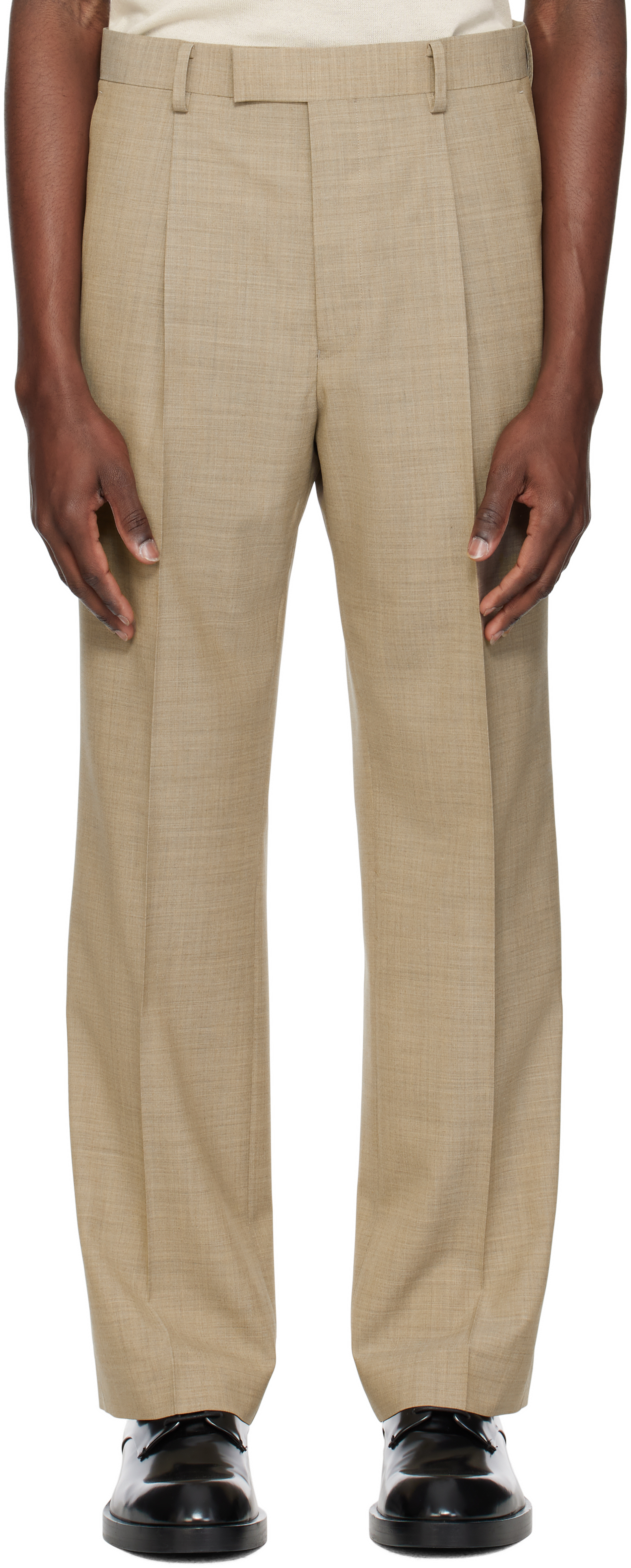 AURALEE: Brown Super Fine Tropical Wool Trousers | SSENSE Canada AURALEE: Brown Super Fine Tropical Wool Trousers | SSENSE Canada