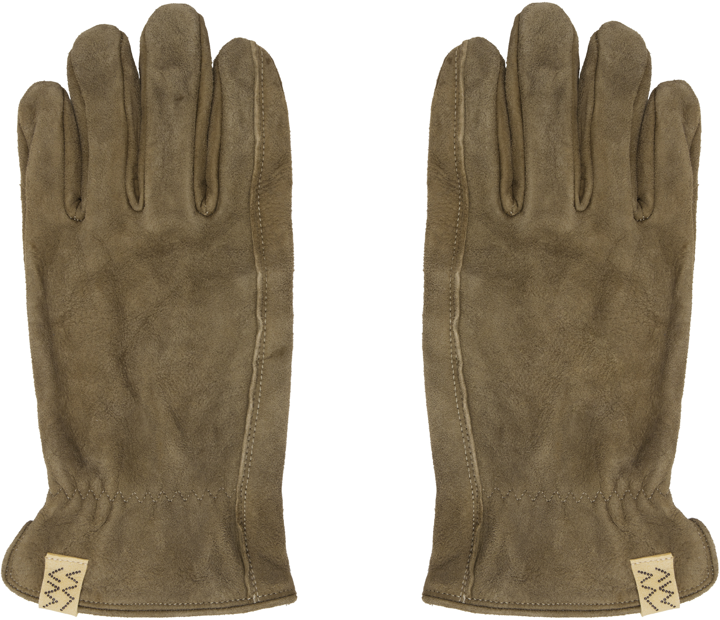 Khaki Suede Gloves