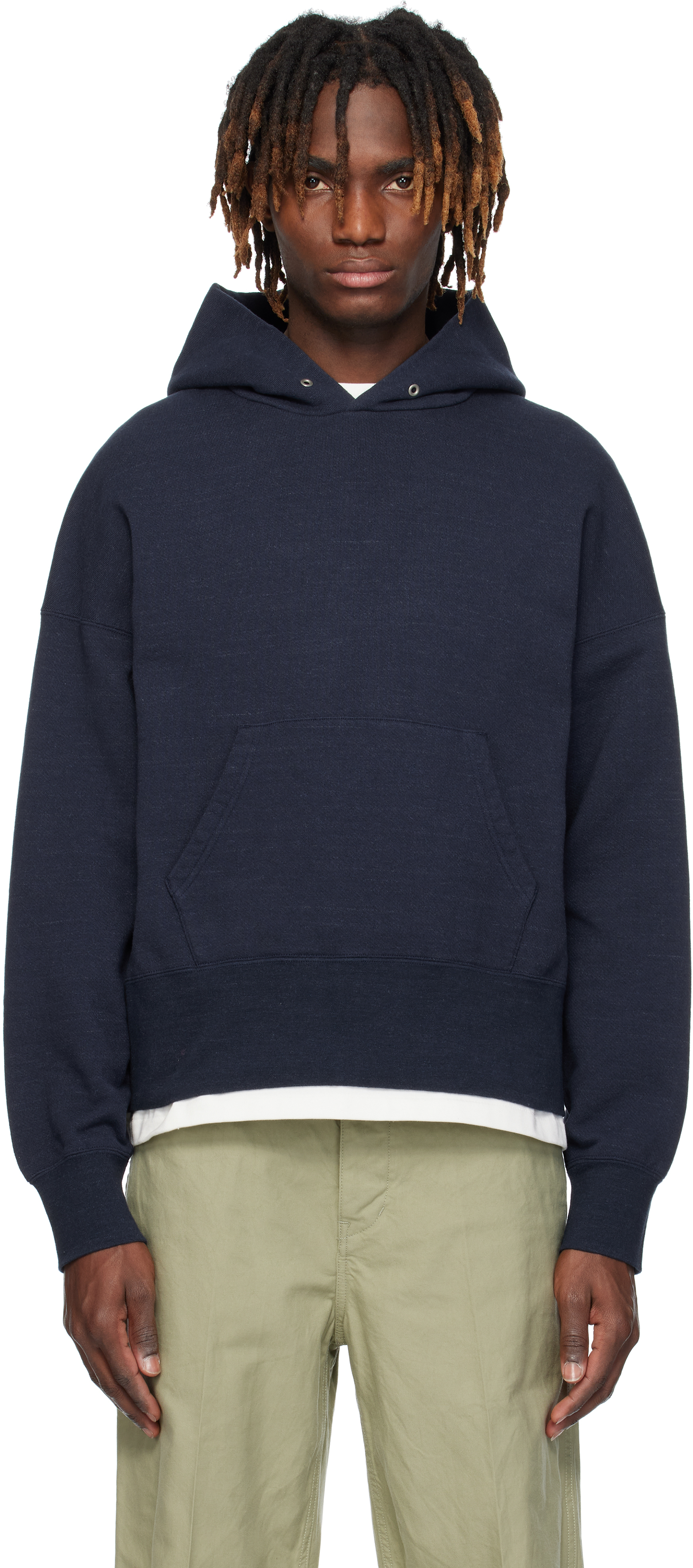 visvim: Navy Court P.O. Hoodie | SSENSE visvim: Navy Court P.O. Hoodie | SSENSE