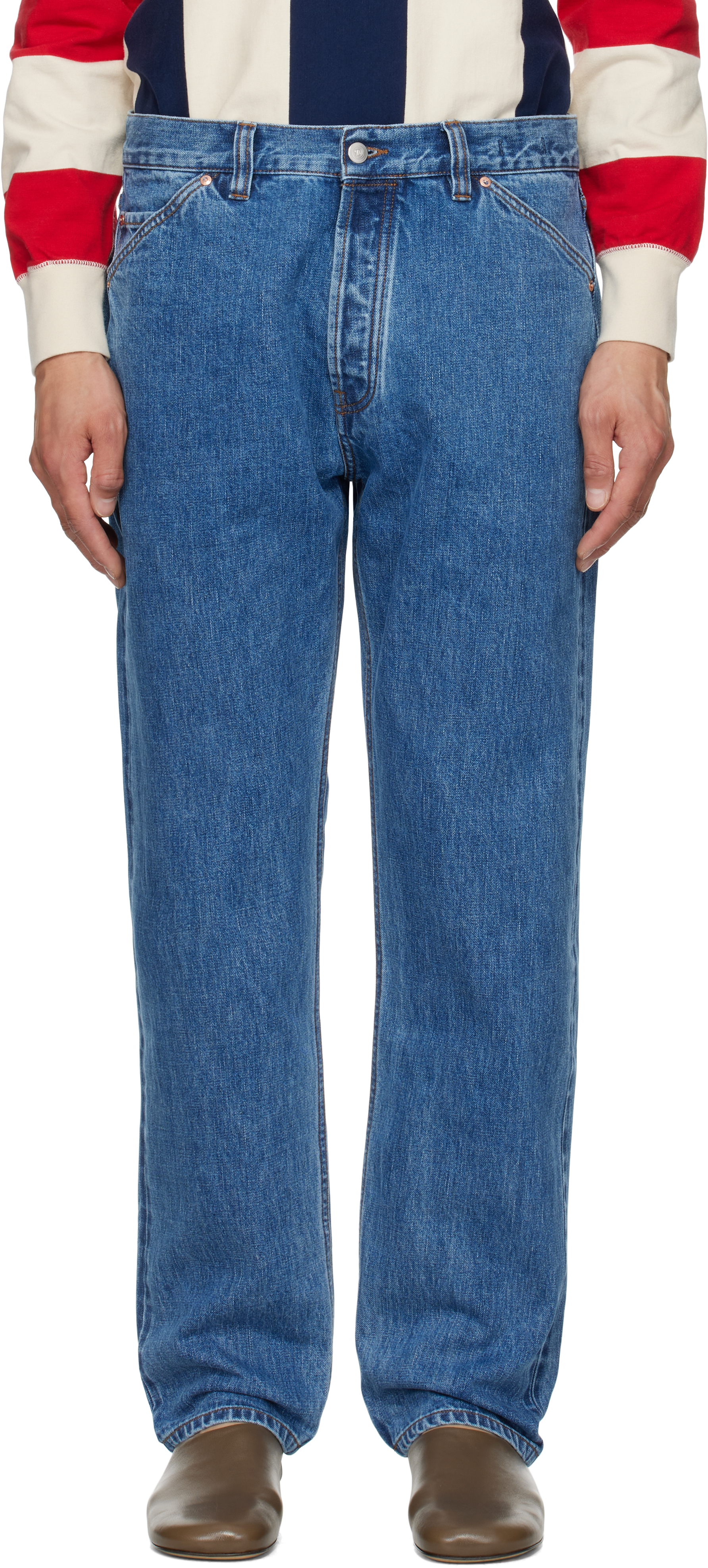 Drake's: Indigo Stone Wash 14.2oz Japanese Selvedge Jeans
