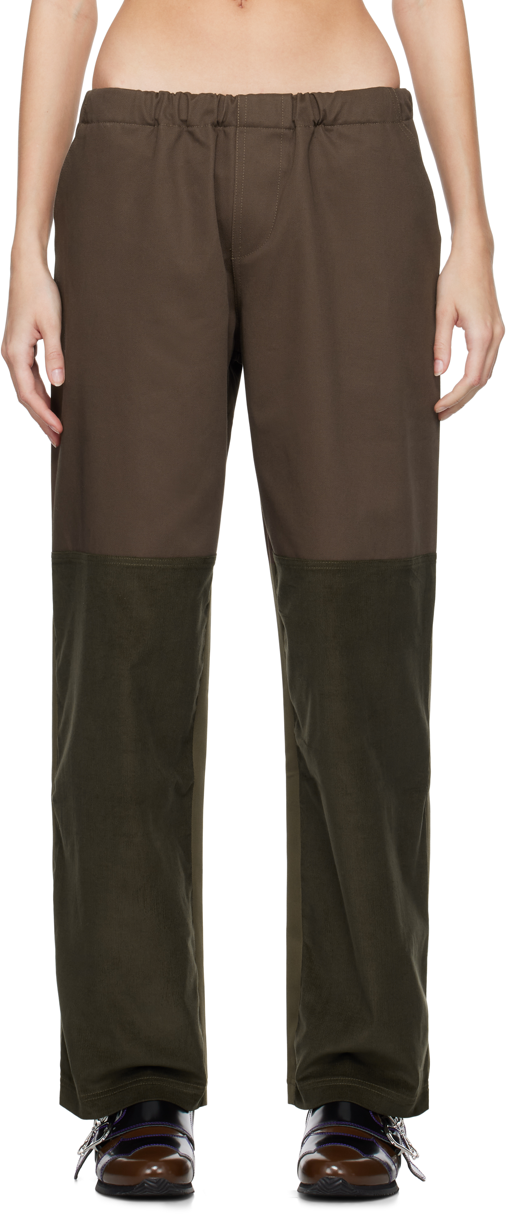 Shop Sc103 Brown Dispatch Trousers In Beam