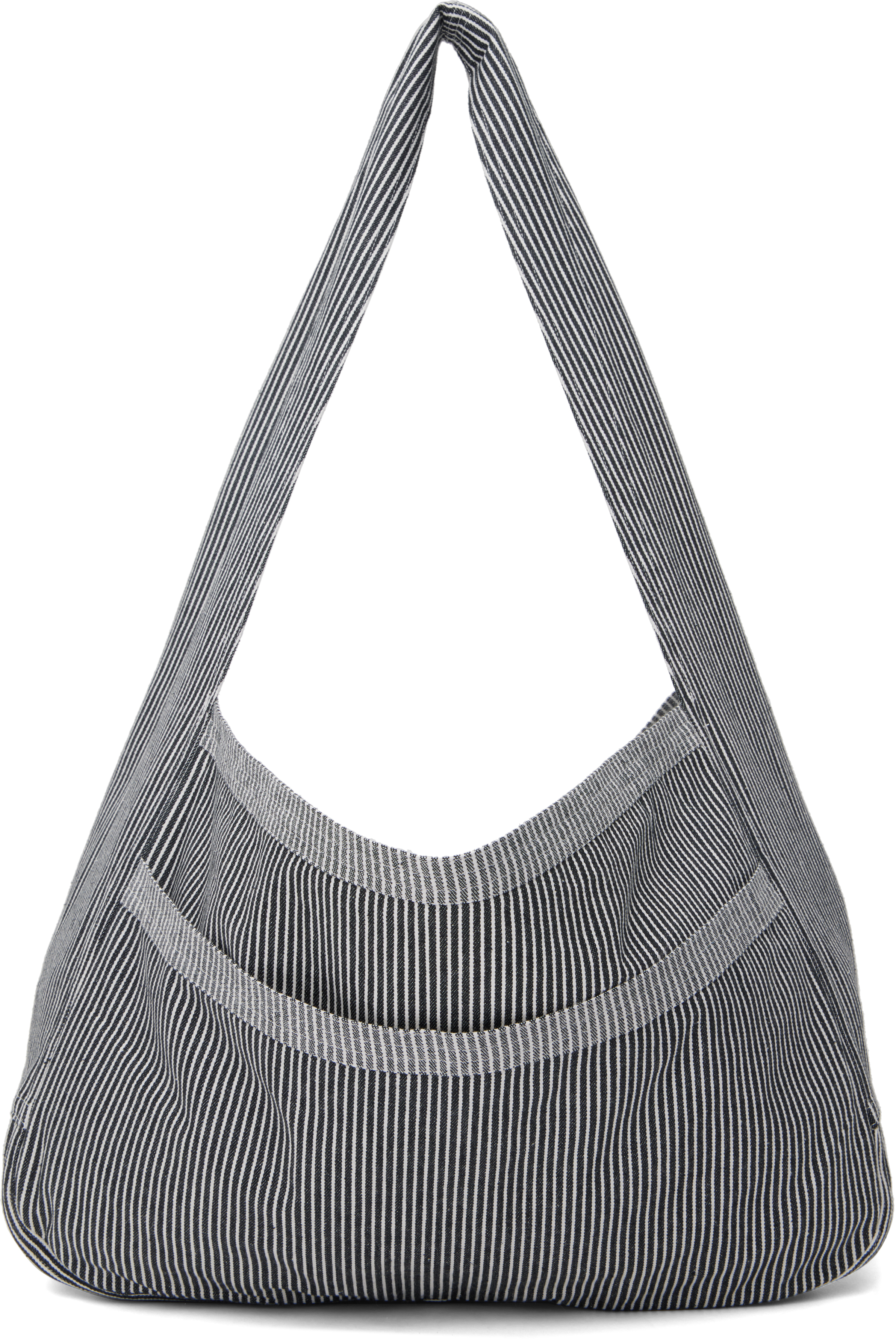 Shop Sc103 Ssense Exclusive Blue & White Cocoon Sac Tote In Railroad