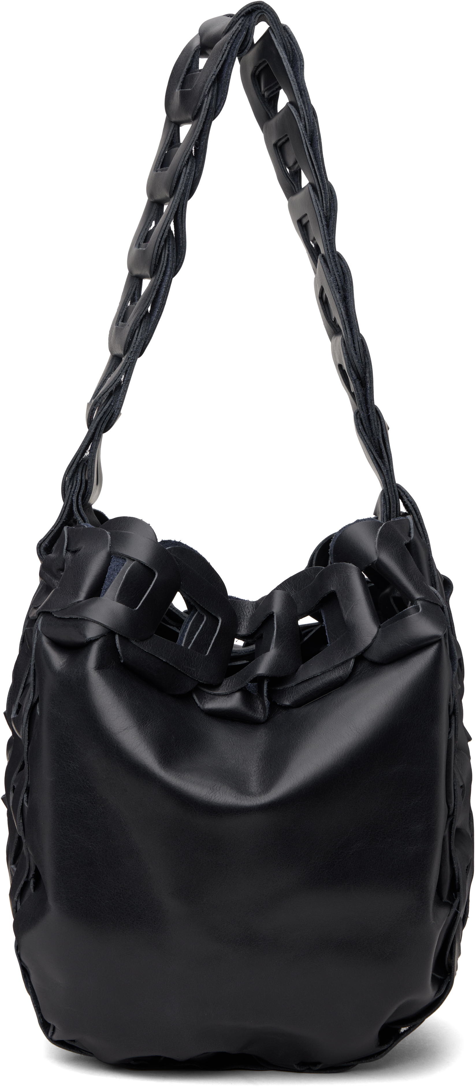 Sc103 Ssense Exclusive Black Drum Tote In Stamp