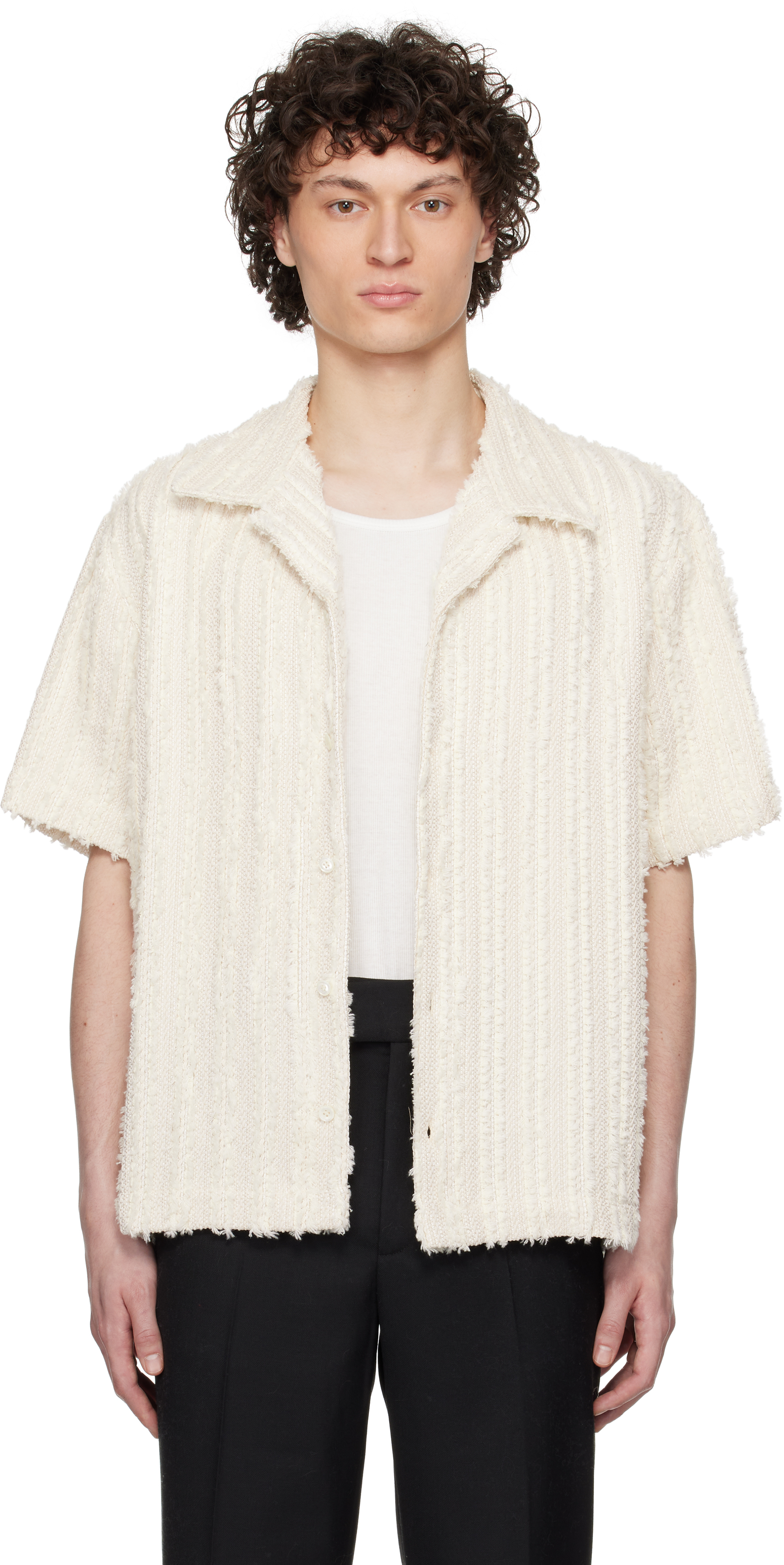 Off-White Noam Shirt by Séfr on Sale