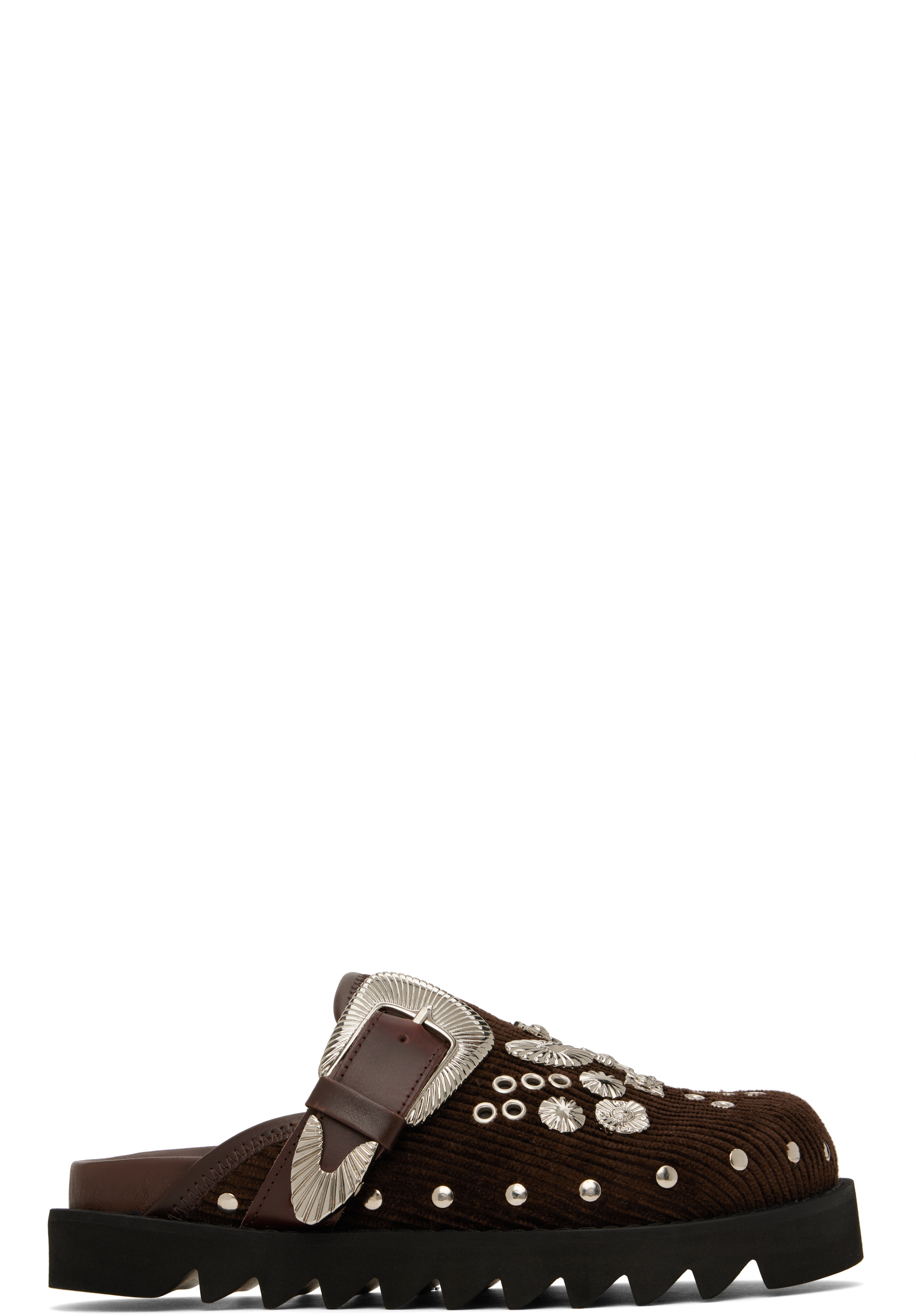 【関税込み】Toga Pulla SSENSE限定 ブラウン Buckle クロッグ Toga PullaのSSENSE 日本限定 ブラウン Buckle クロッグがセール中