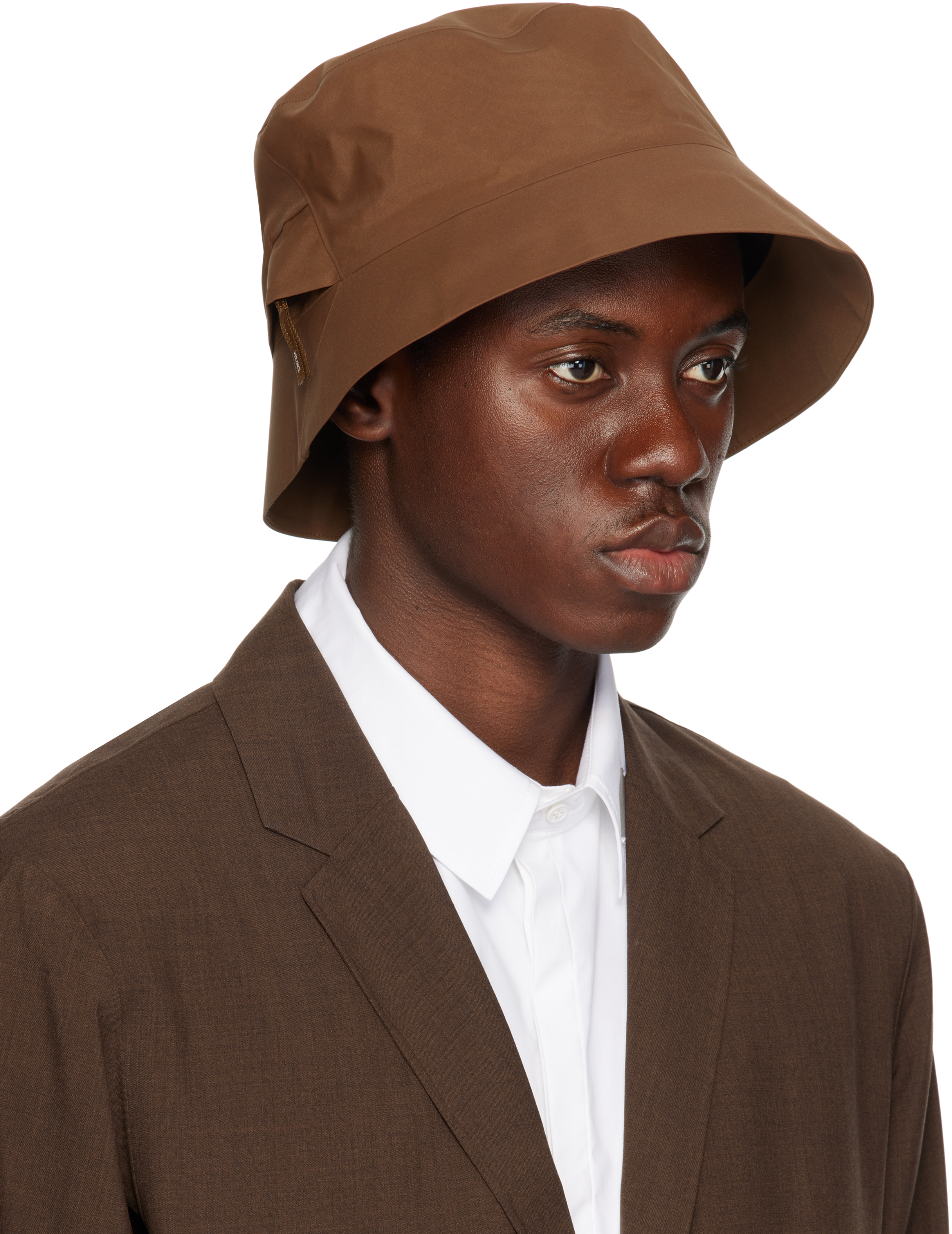 Veilance Brown Gore-tex Bucket Hat In Ganache