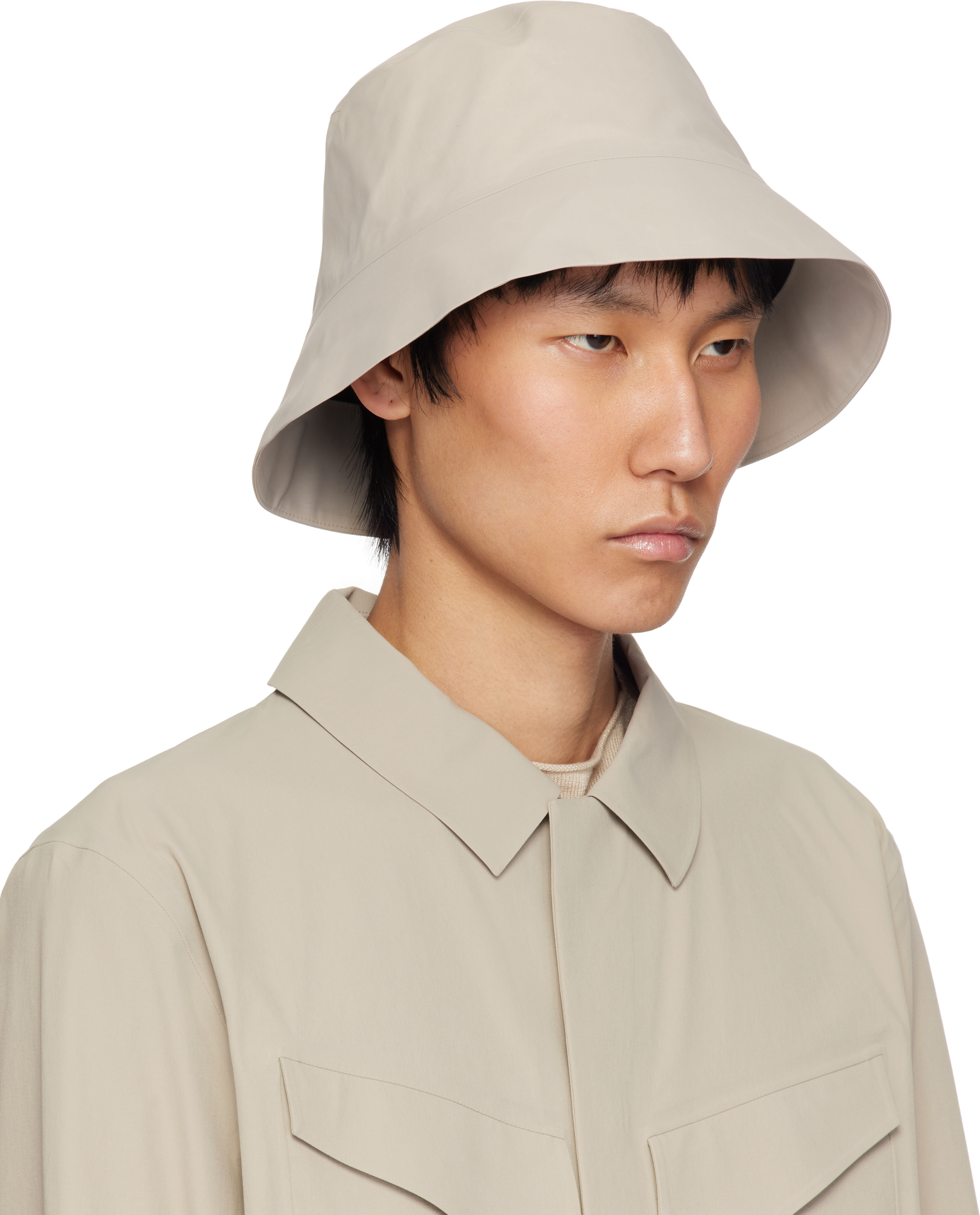 Veilance Taupe Waterproof Bucket Hat In Rune