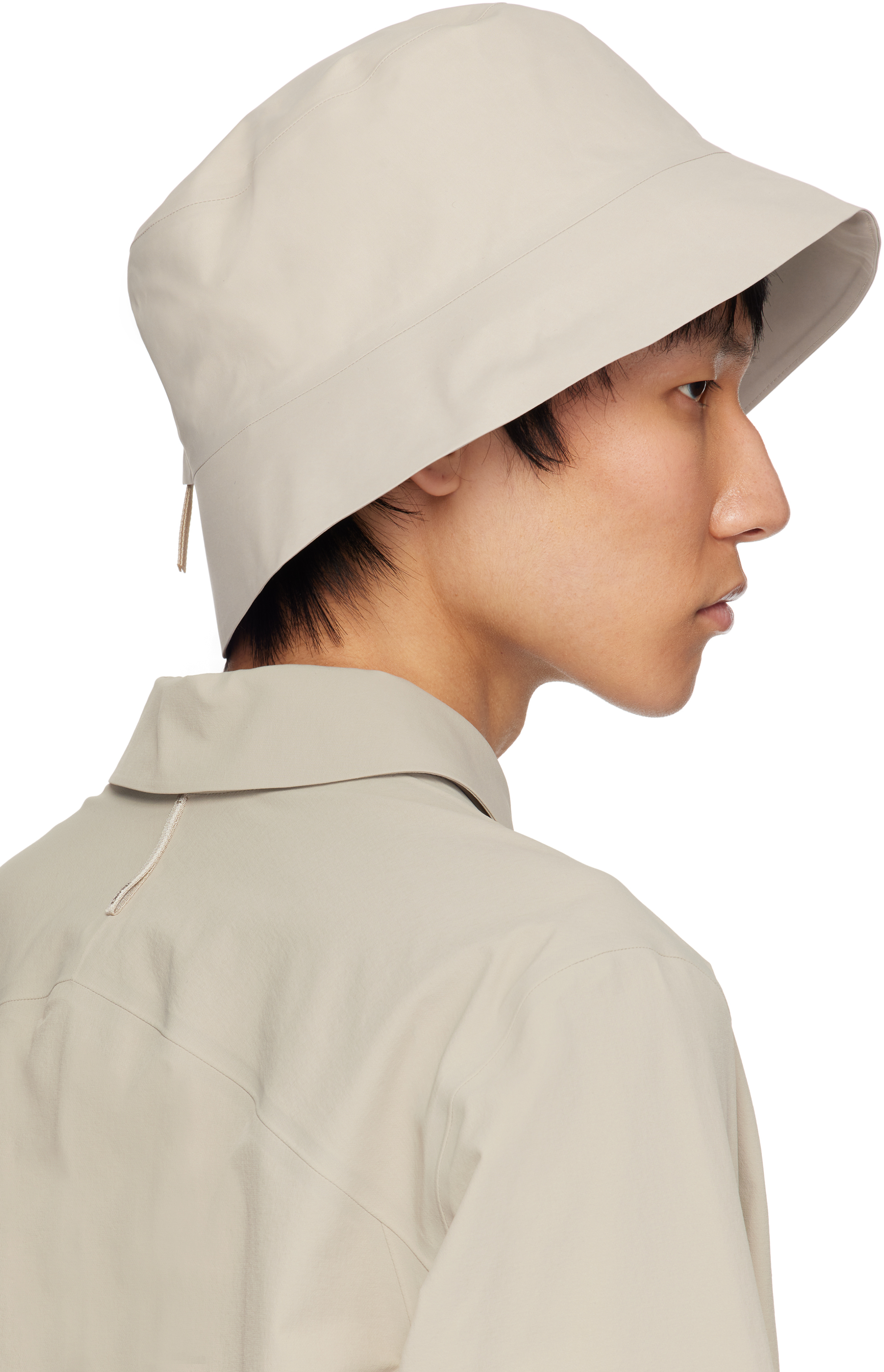 Veilance Taupe Waterproof Bucket Hat In Rune