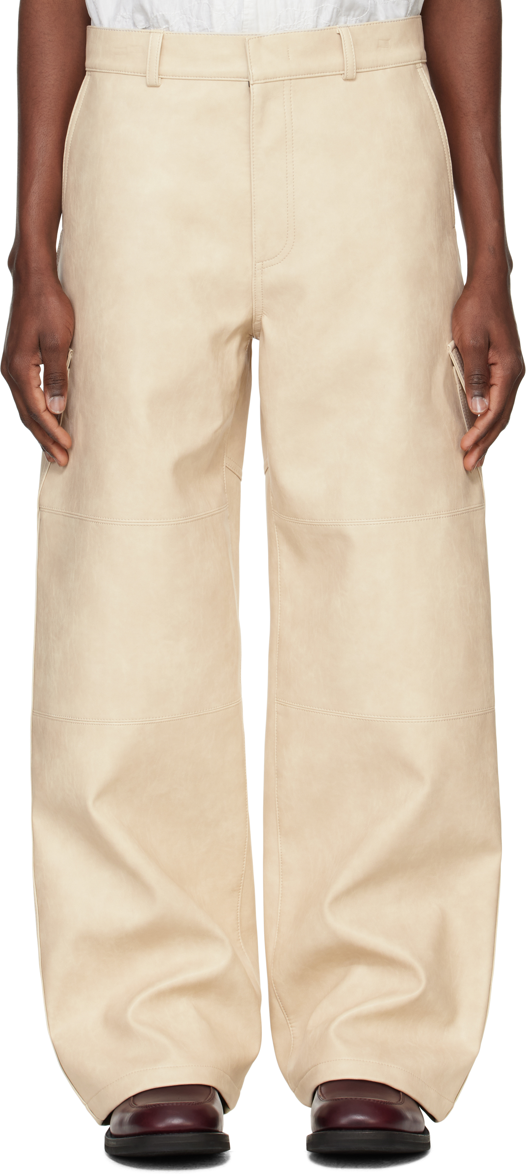 パンツ system cargo trousers Junya Watanabe MAN strap-detail Asymmetric Cargo Trousers