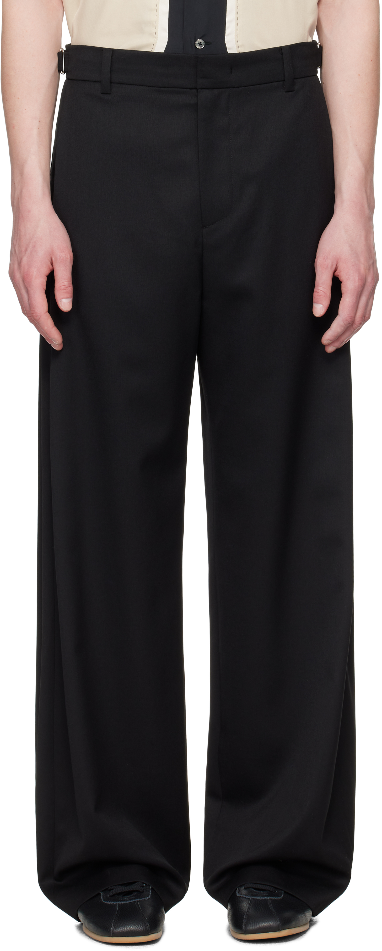 SSENSE Exclusive Black Twill Trousers