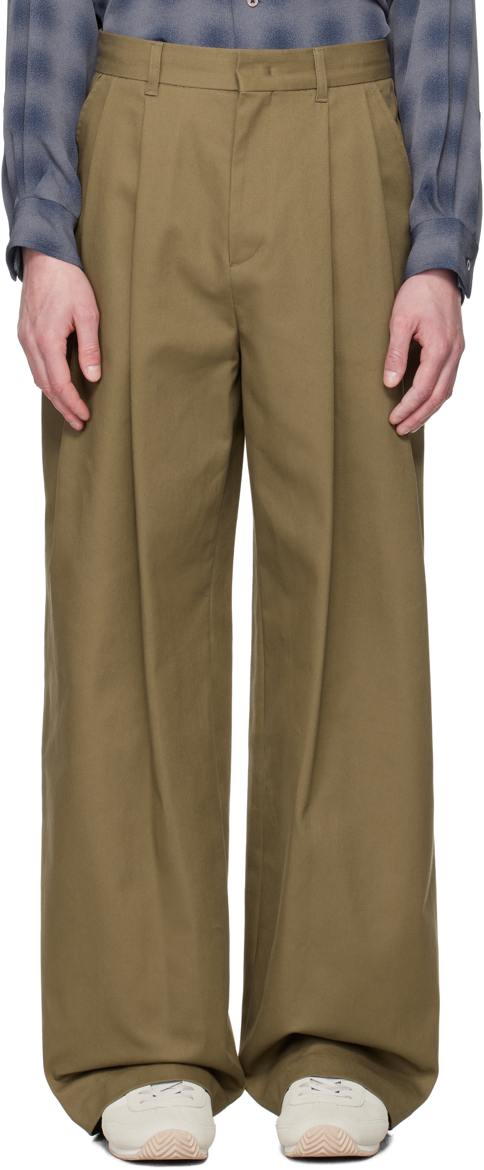 SSENSE Exclusive Brown Twill Trousers