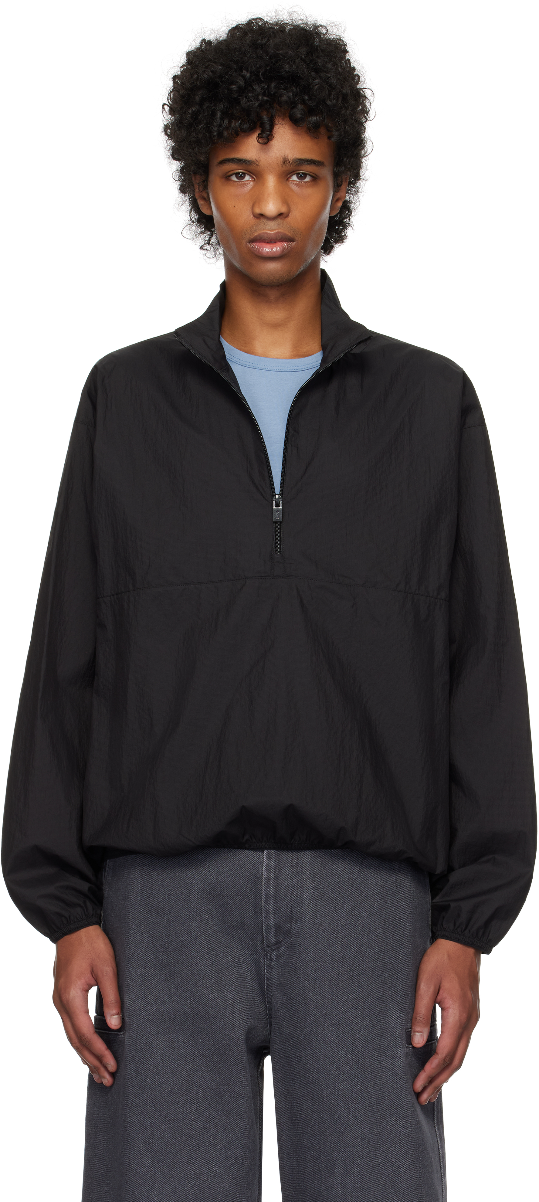 Black Re-Nylon Anorak