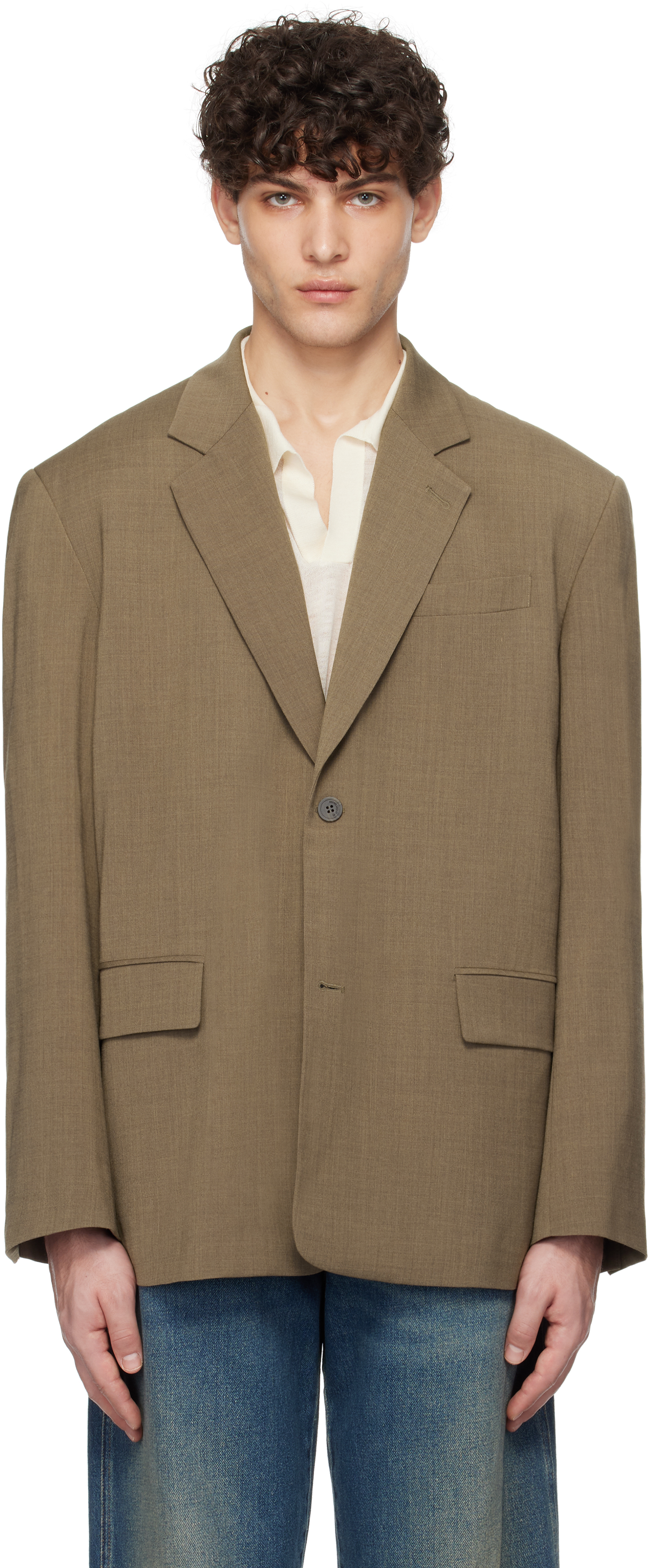 Beige Tailored Blazer