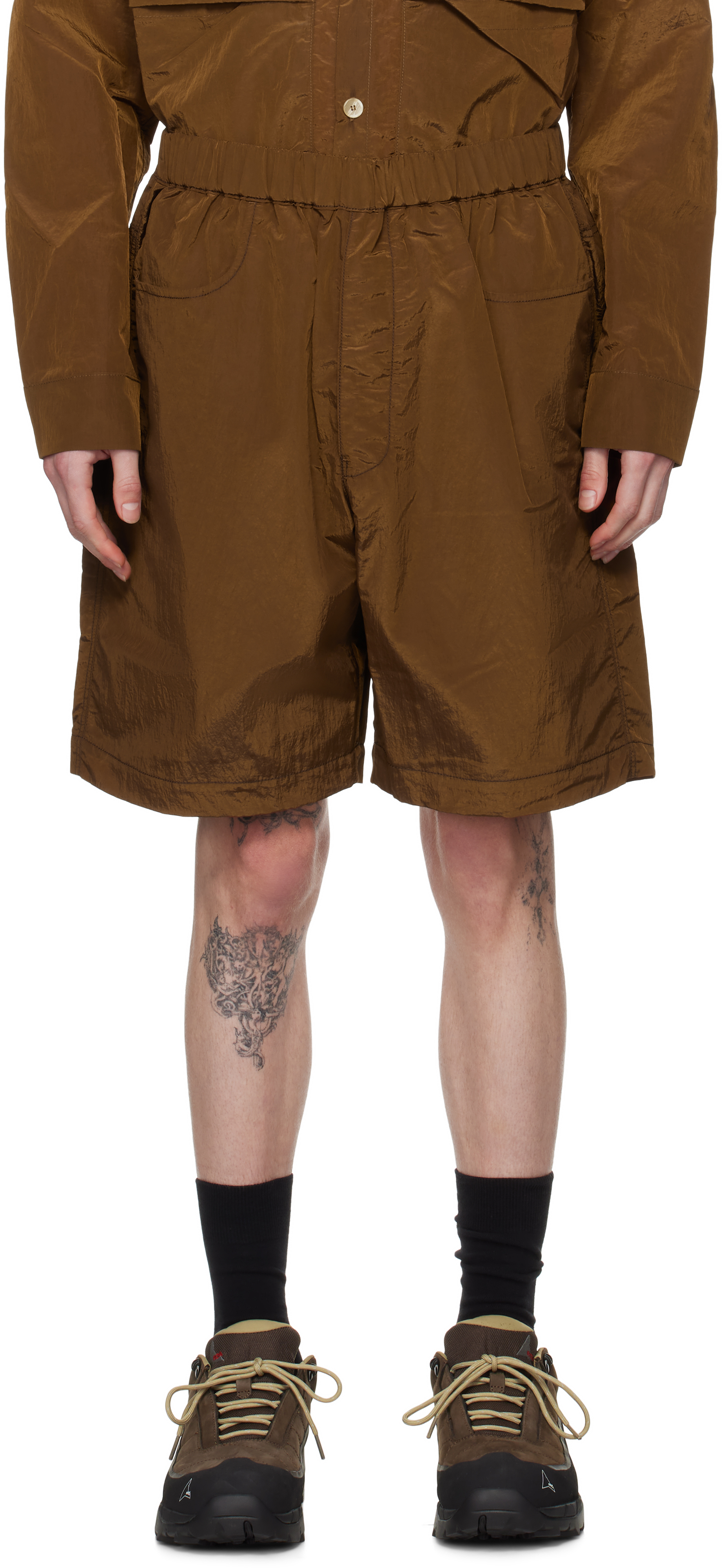 Brown Stroller Shorts