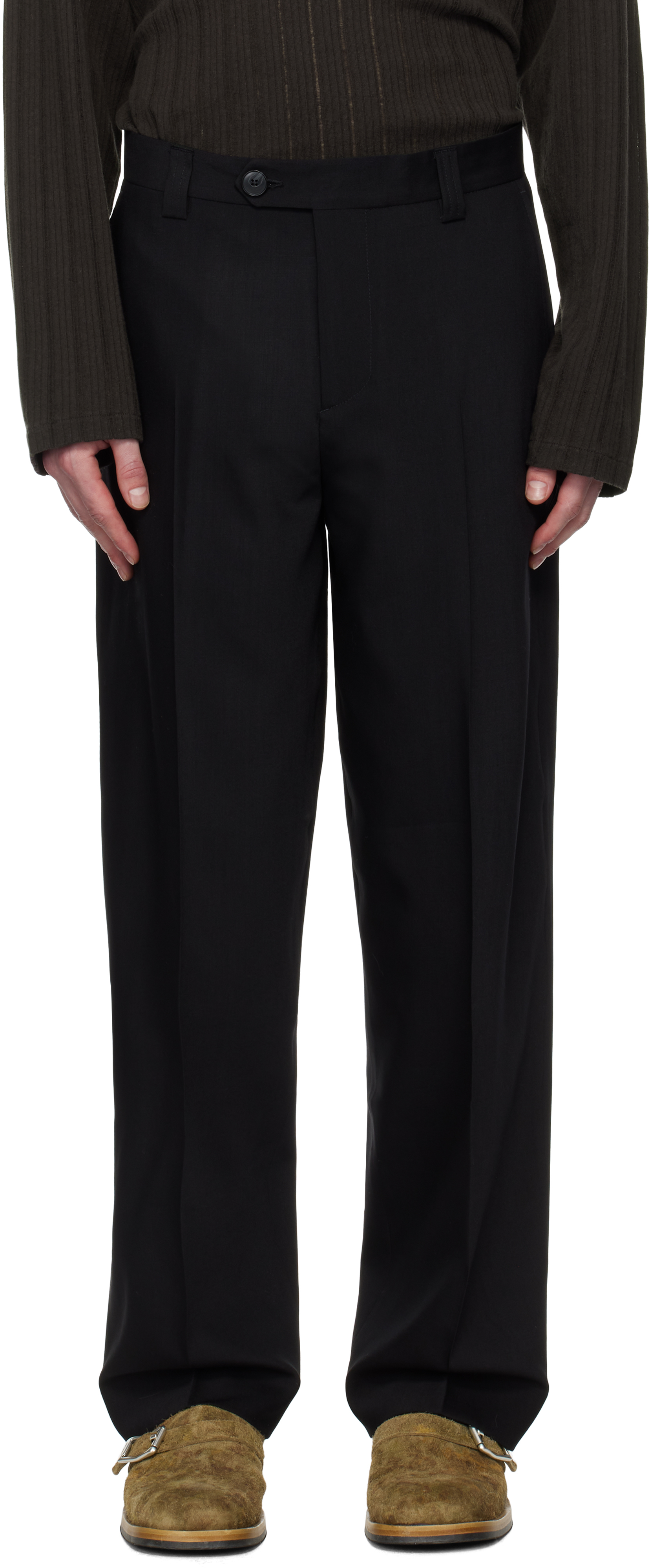 Black Study Trousers