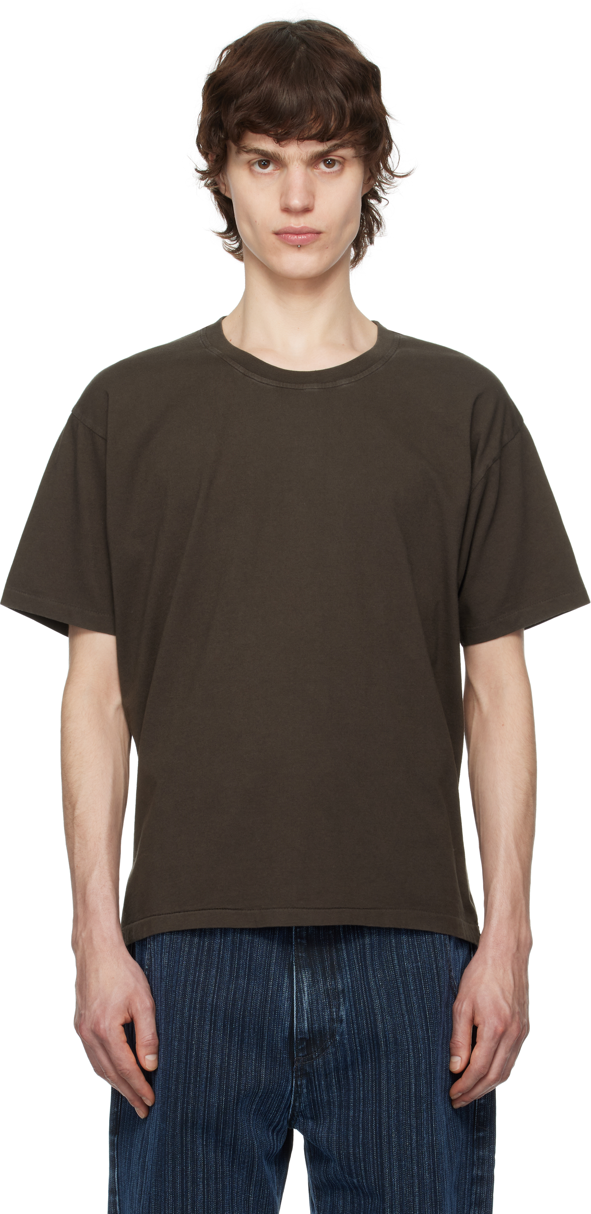 Brown New T-shirt by mfpen on Sale