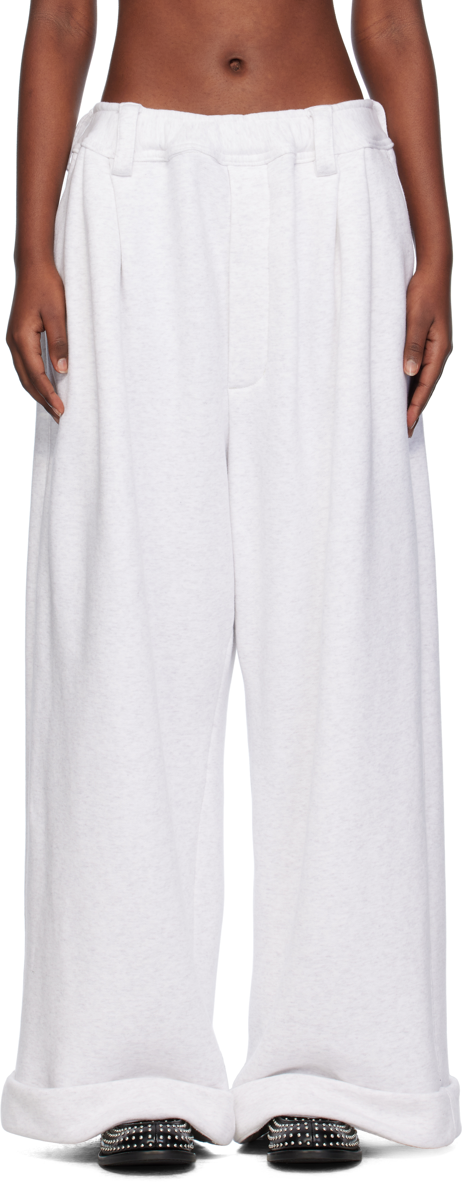 Gray Drawstring Chino Lounge Pants