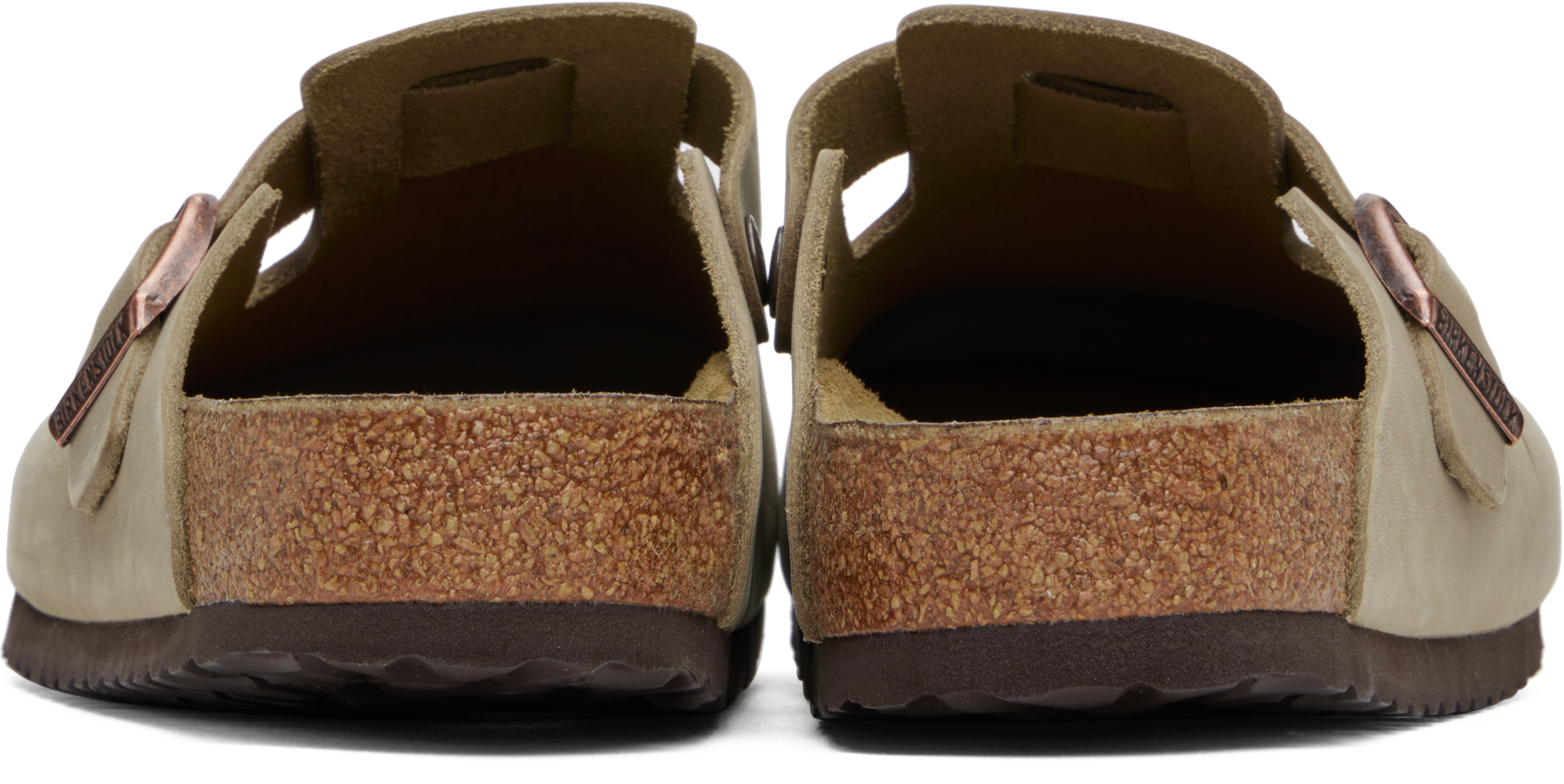 Birkenstock Brown Regular Boston Oiled Leather Slip-on Leather In Tobacco Oiled Leathe
