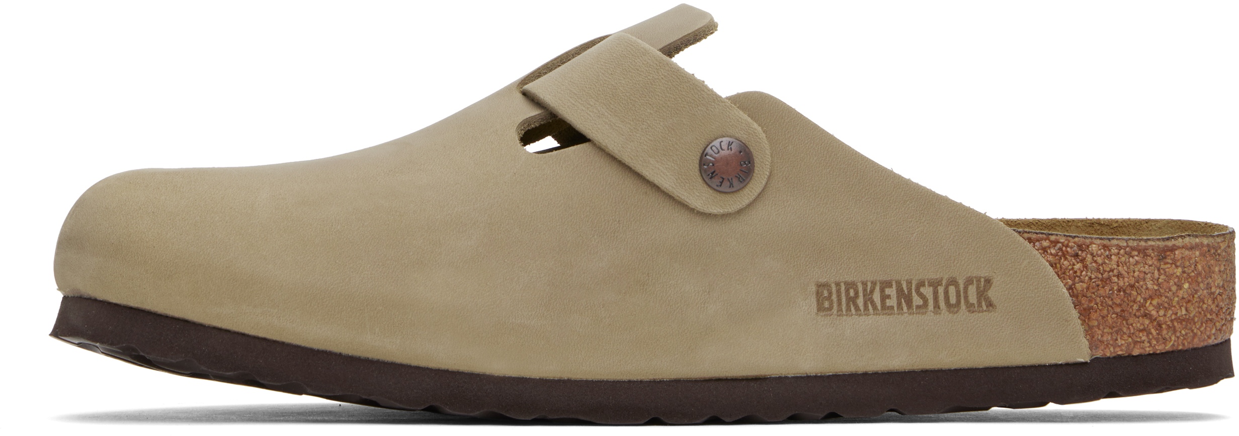 Birkenstock Brown Regular Boston Oiled Leather Slip-on Leather In Tobacco Oiled Leathe