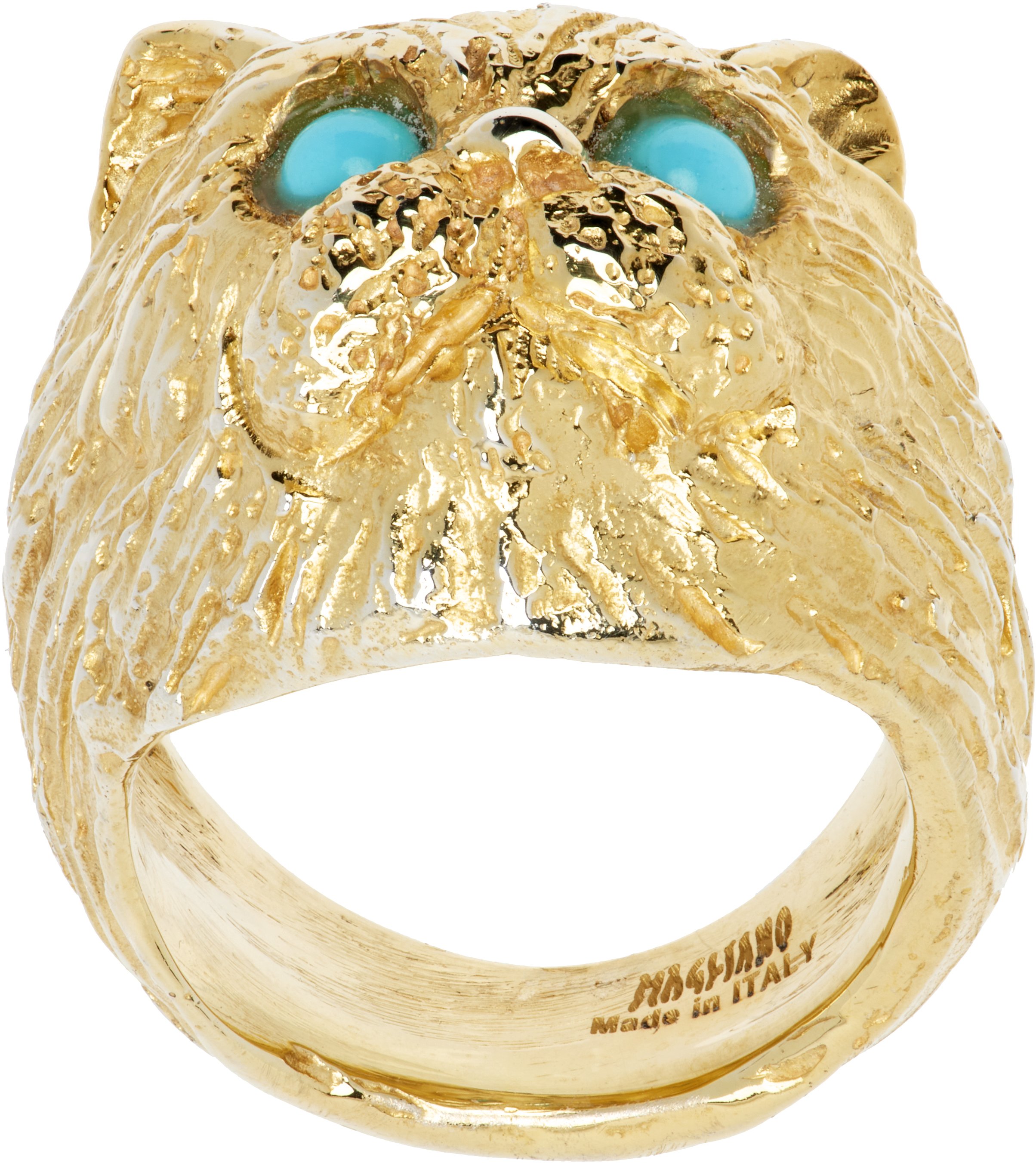 Gold Meowgliano Ring