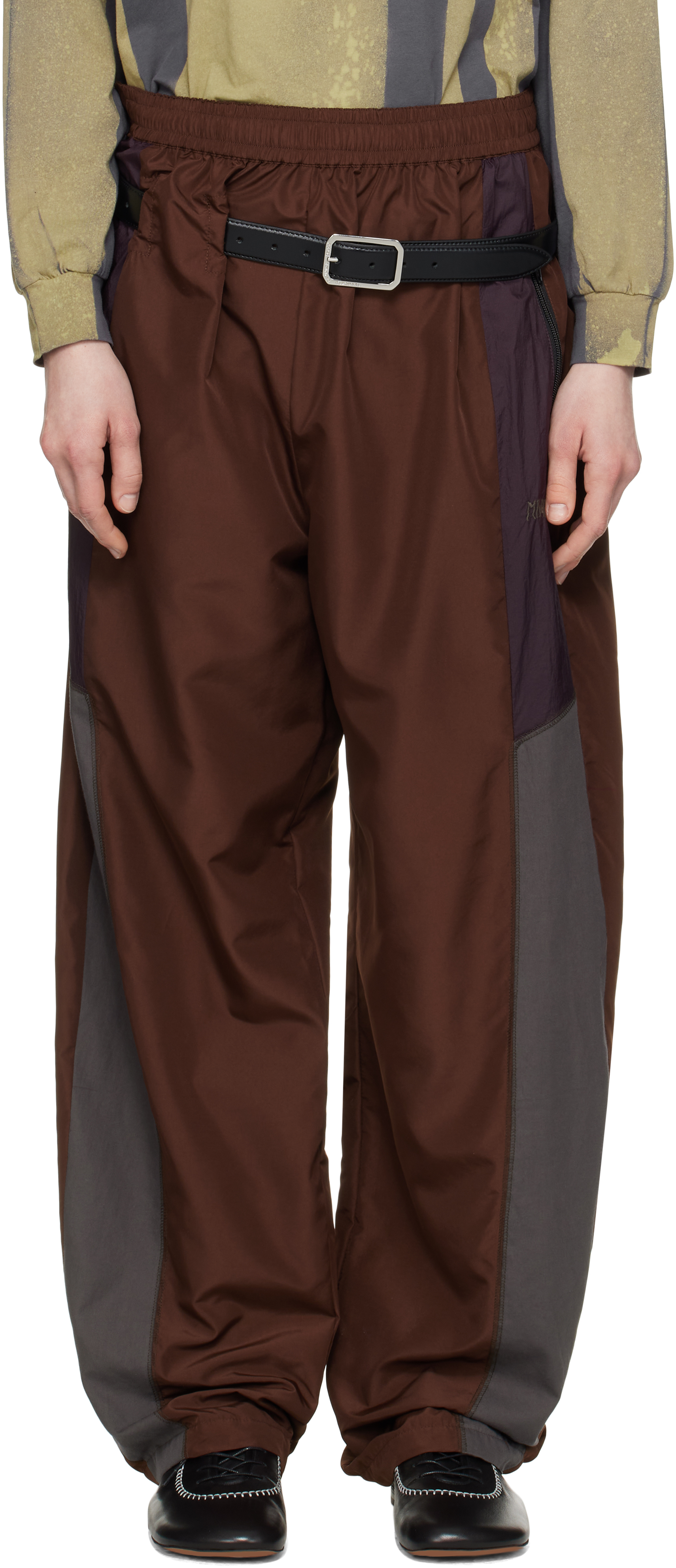 Brown Gabber Track Pants