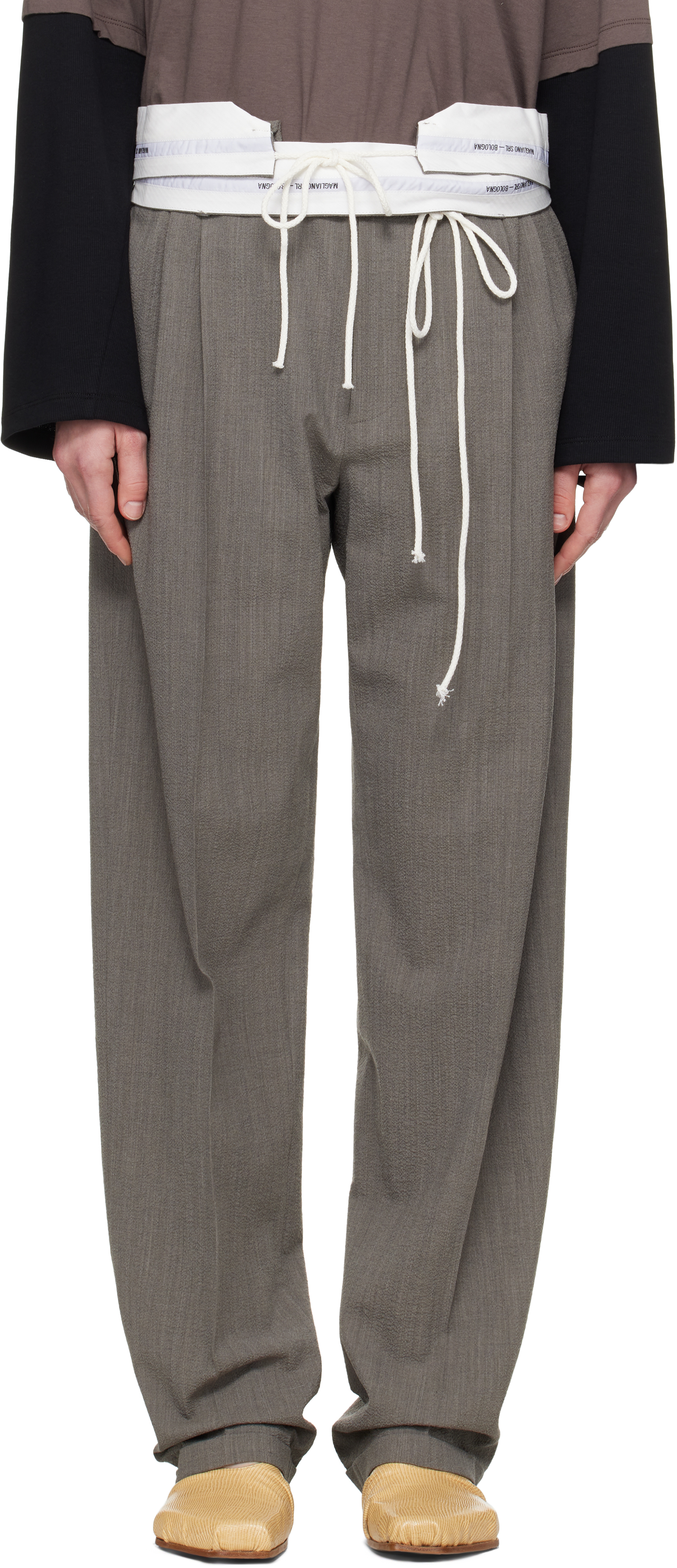 Gray Sartothai Trousers