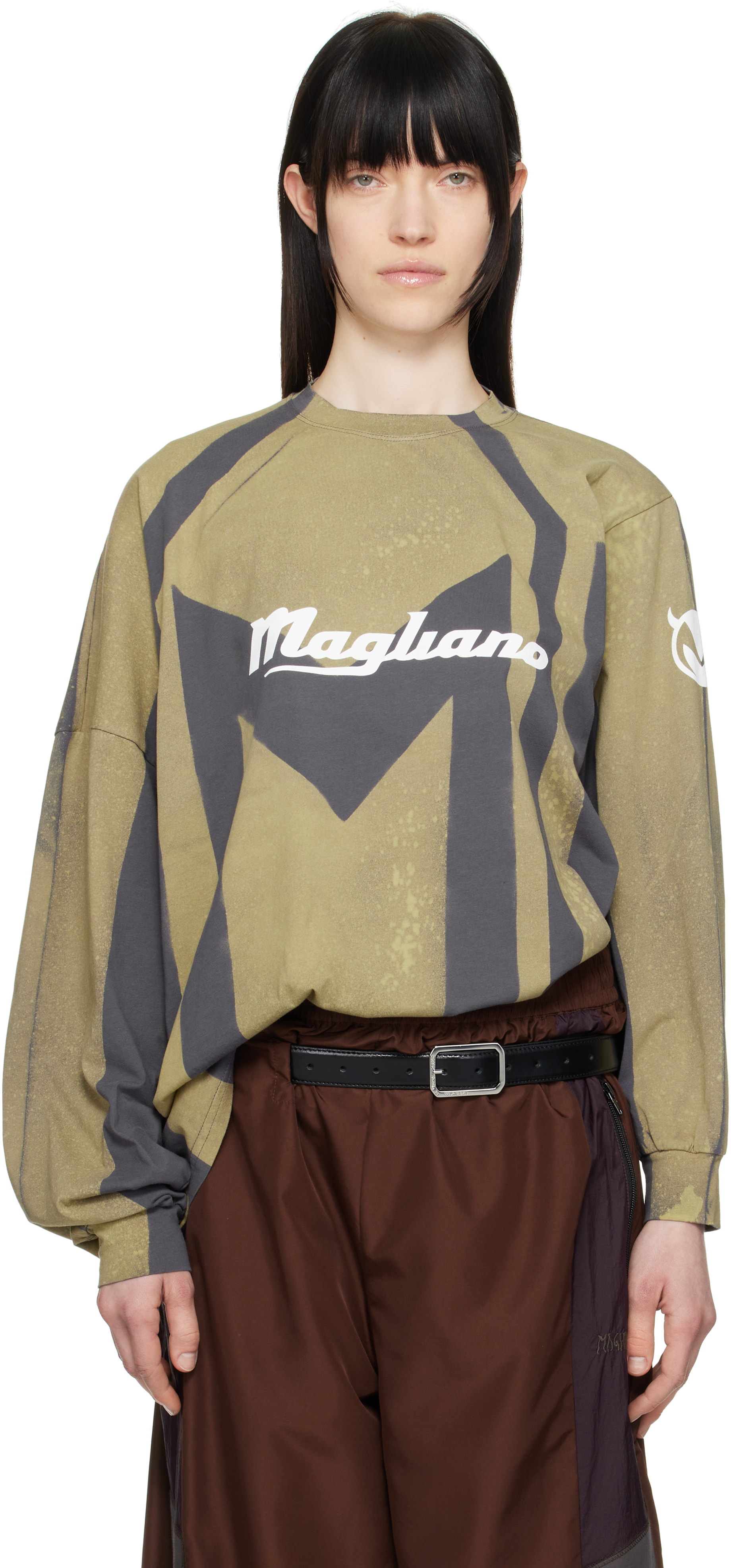 Magliano Black Pin-Buckle Leather Jacket Magliano