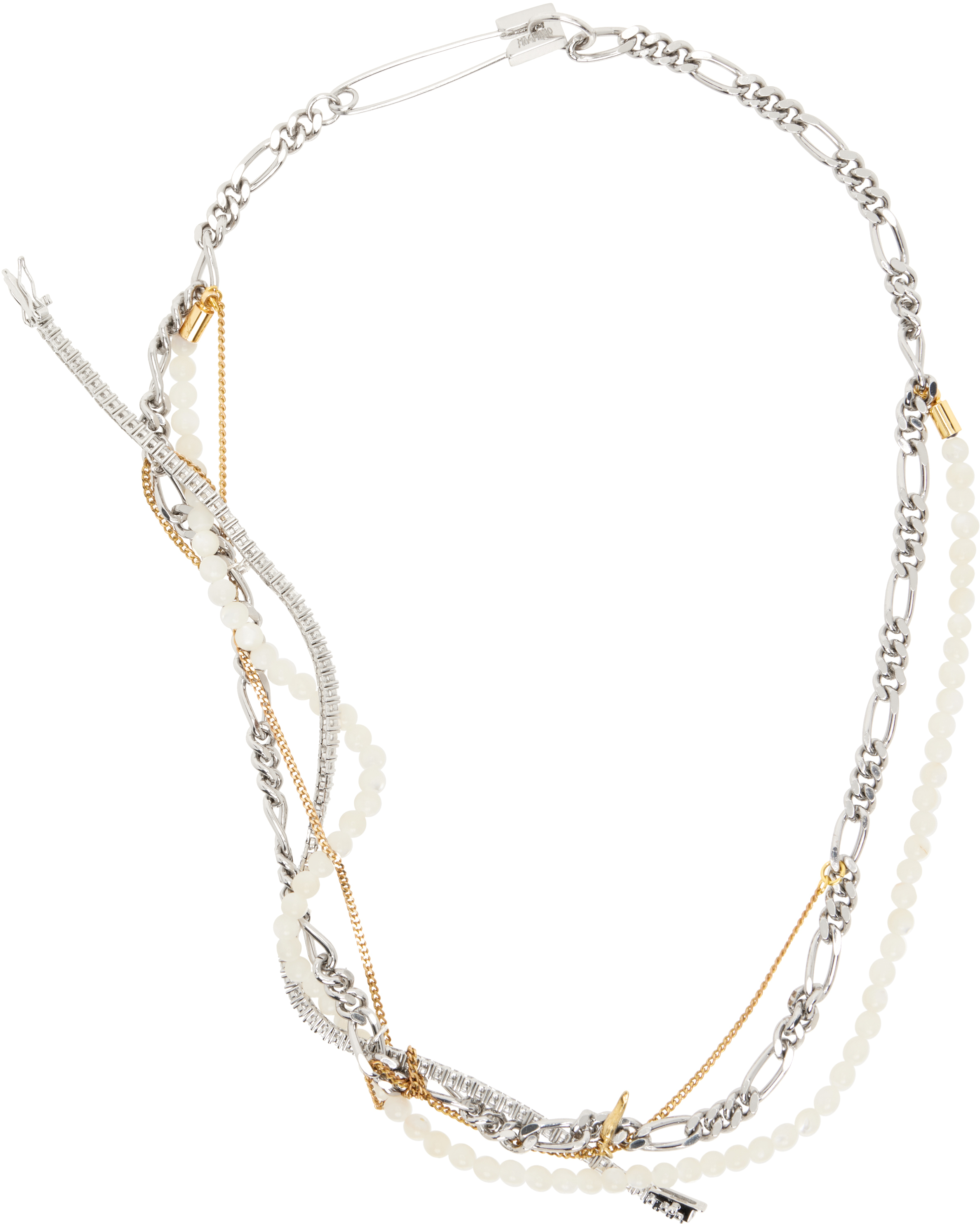 Magliano Silver A Mess Necklace Magliano