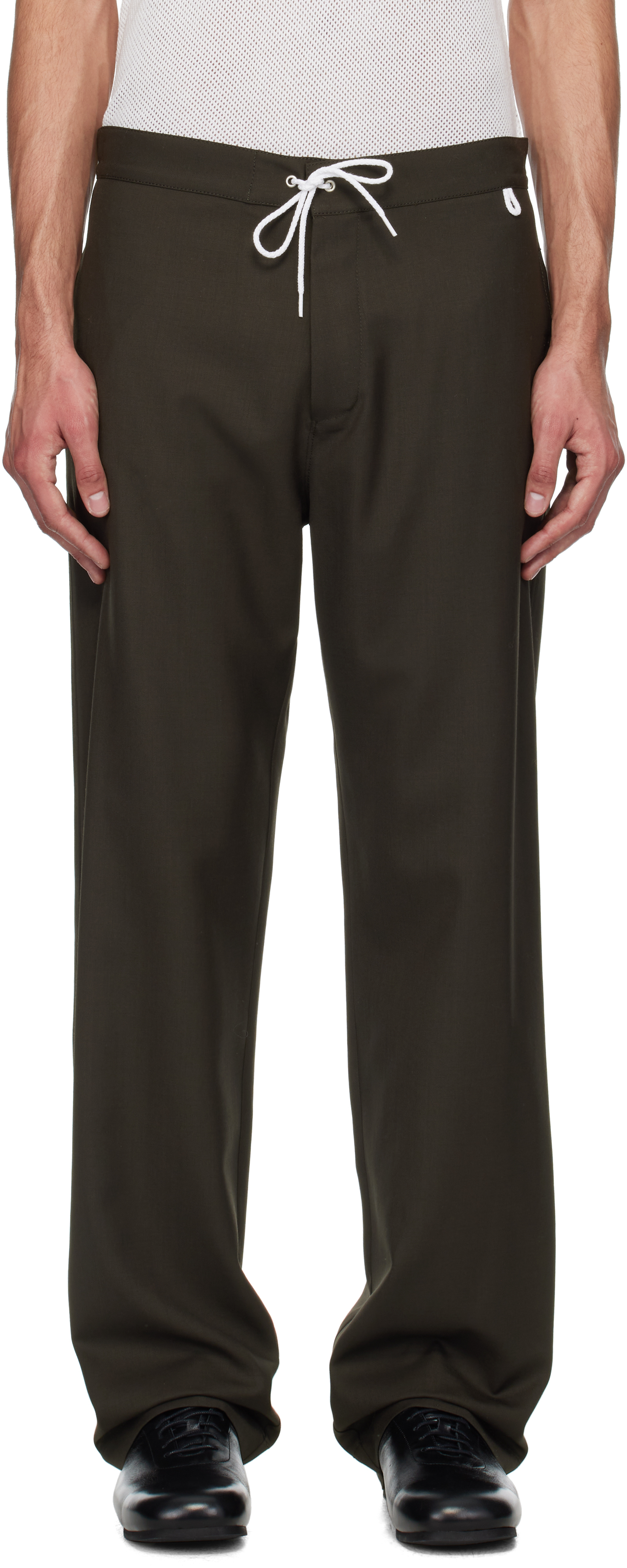 Brown Virgin Wool People
s Pants