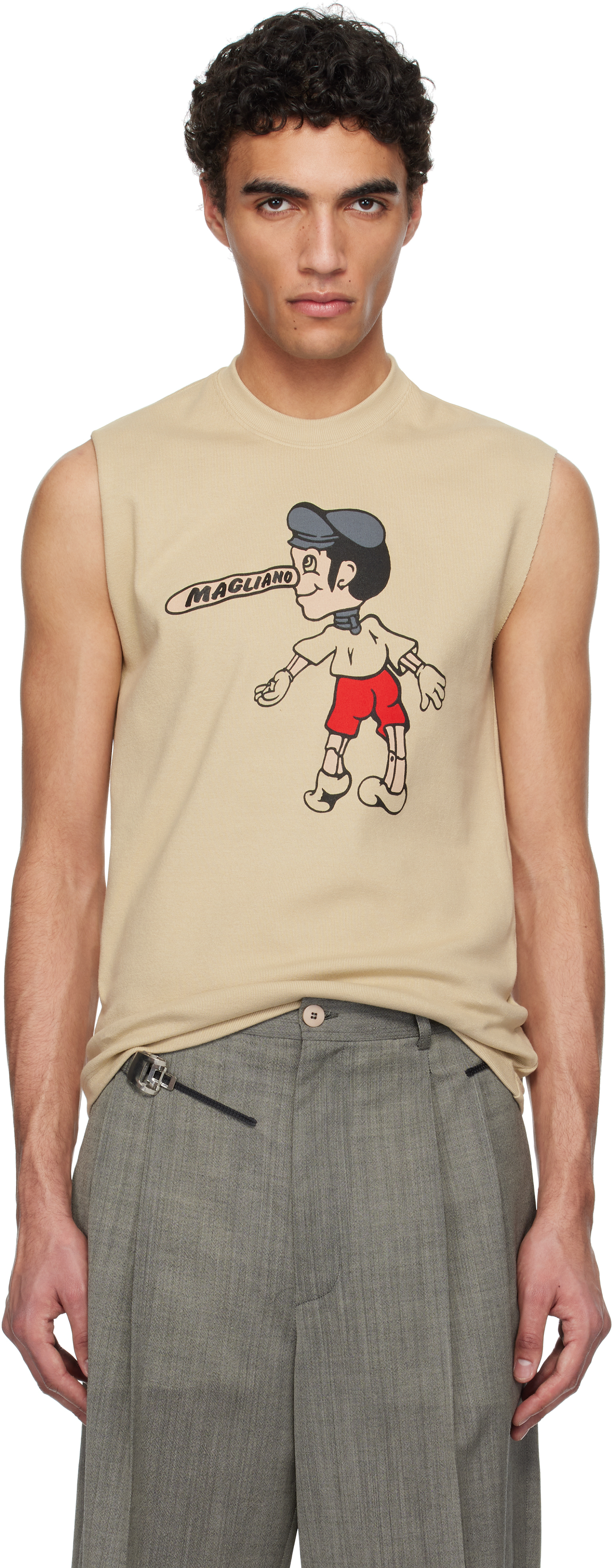 Beige Mascotte Tank Top