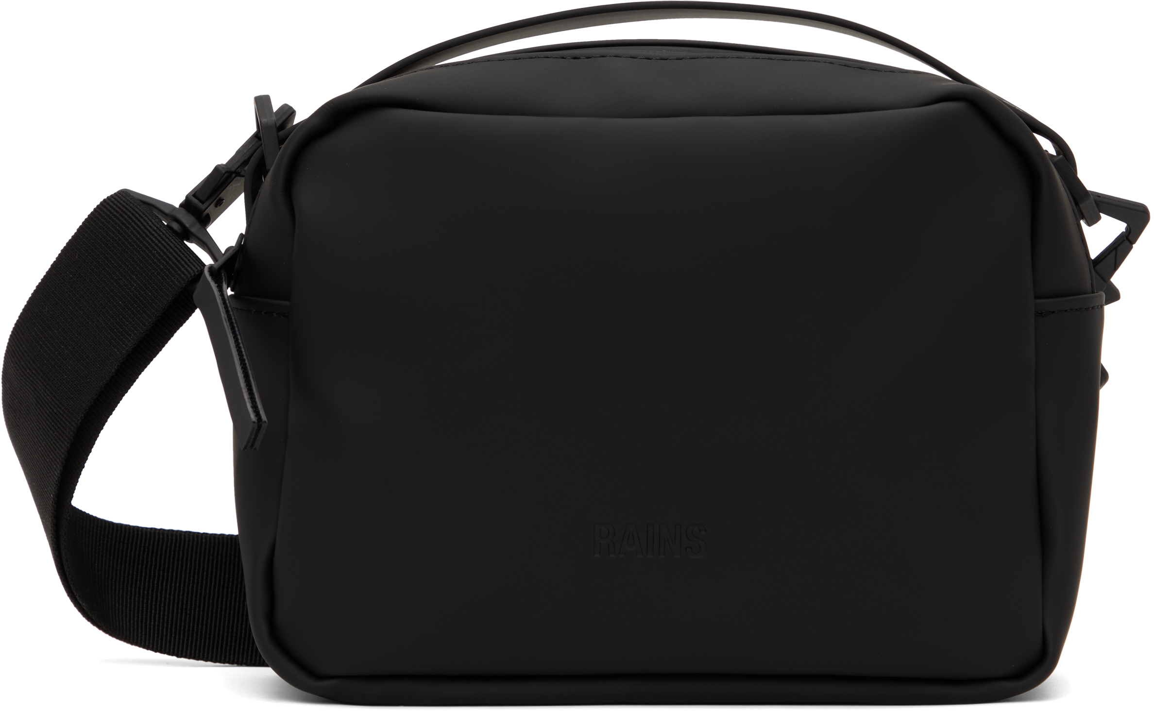 【関税込み】RAINS ブラック Box バッグ RAINSのブラック Box バッグがセール中